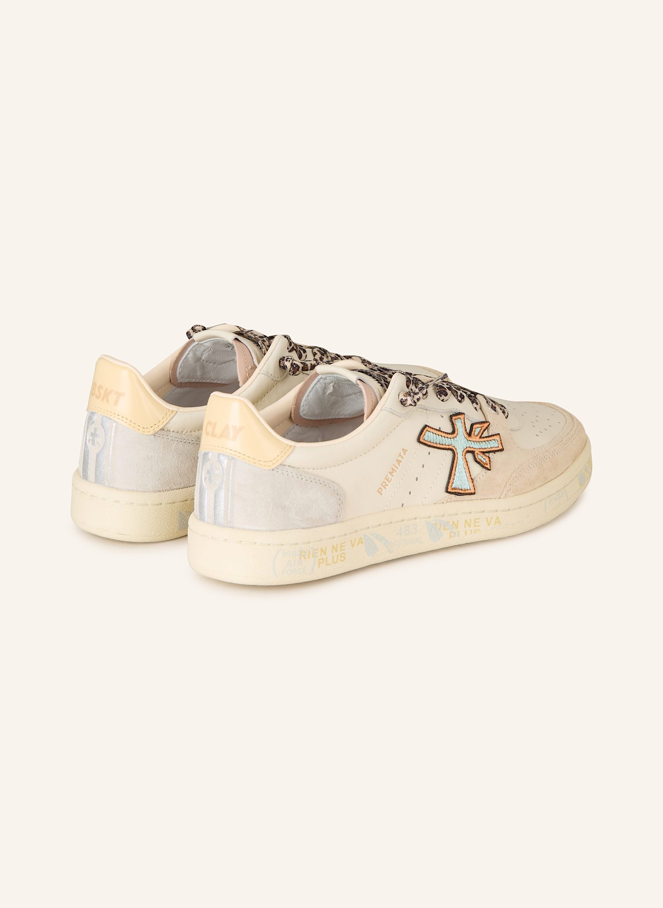 PREMIATA BSKT CLAY sneakers: CREAM / BEIGE / ECRU