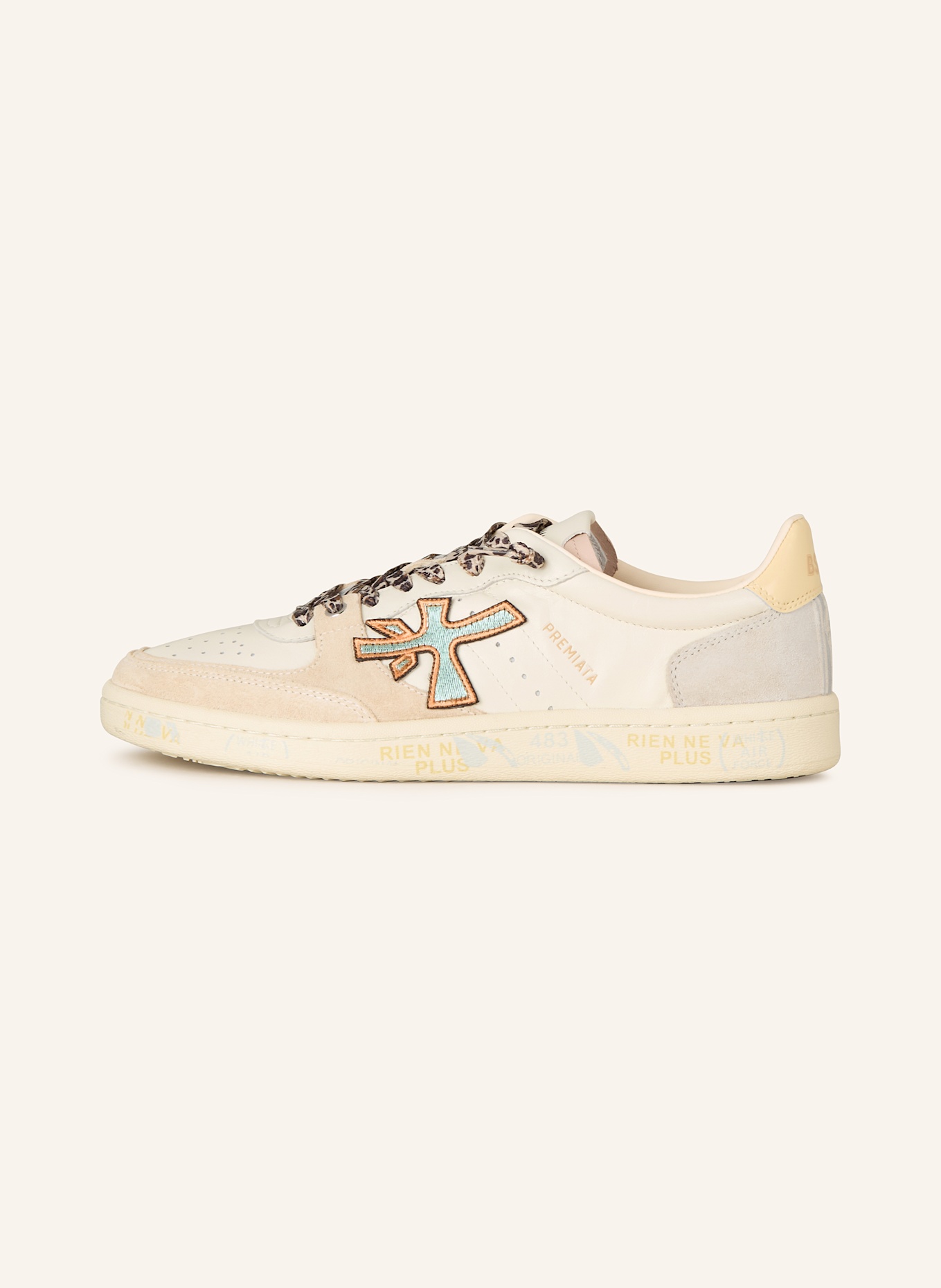 PREMIATA BSKT CLAY sneakers: CREAM / BEIGE / ECRU