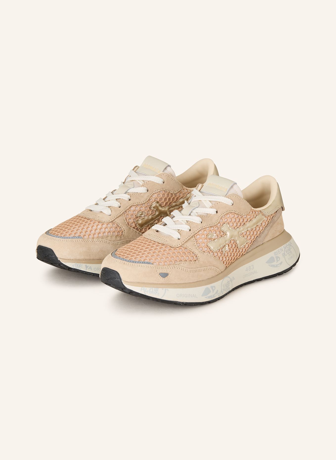 スニーカー PREMIATA Women Sneakers LAURYN VAR 7486 BEIGE Beige Premiata LAURYN 7486 Sneakers in beige buy online