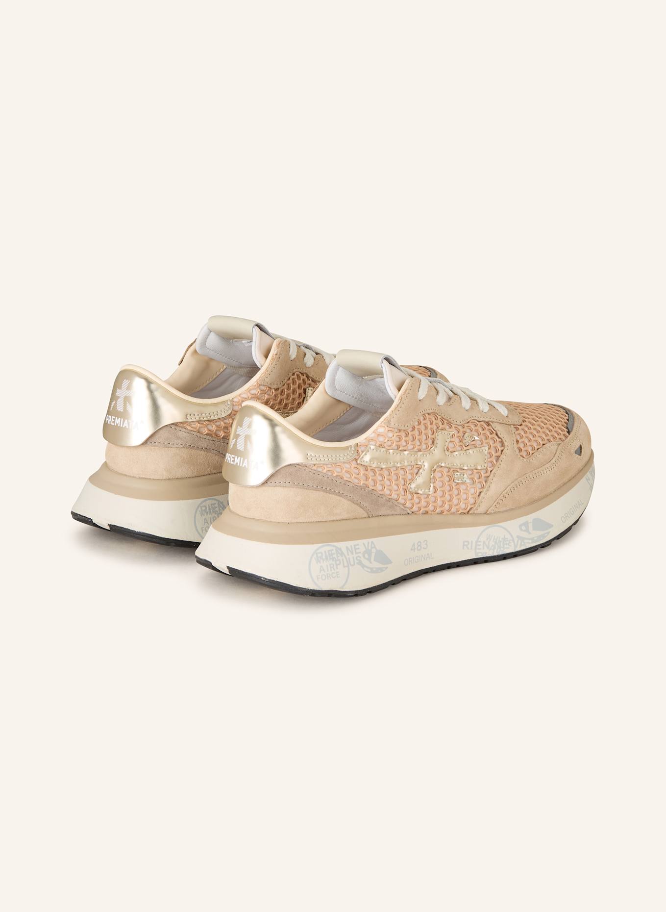 PREMIATA LAURYN sneakers: BEIGE / LIGHT BROWN