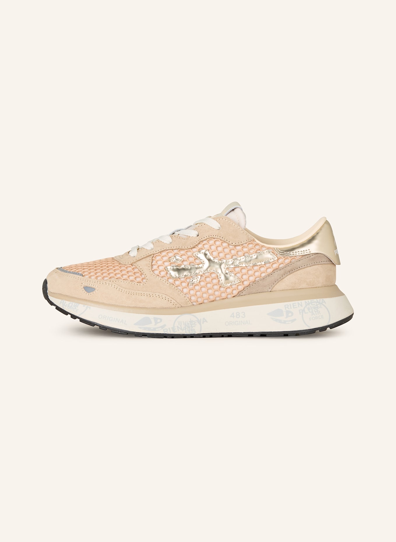 PREMIATA LAURYN sneakers: BEIGE / LIGHT BROWN