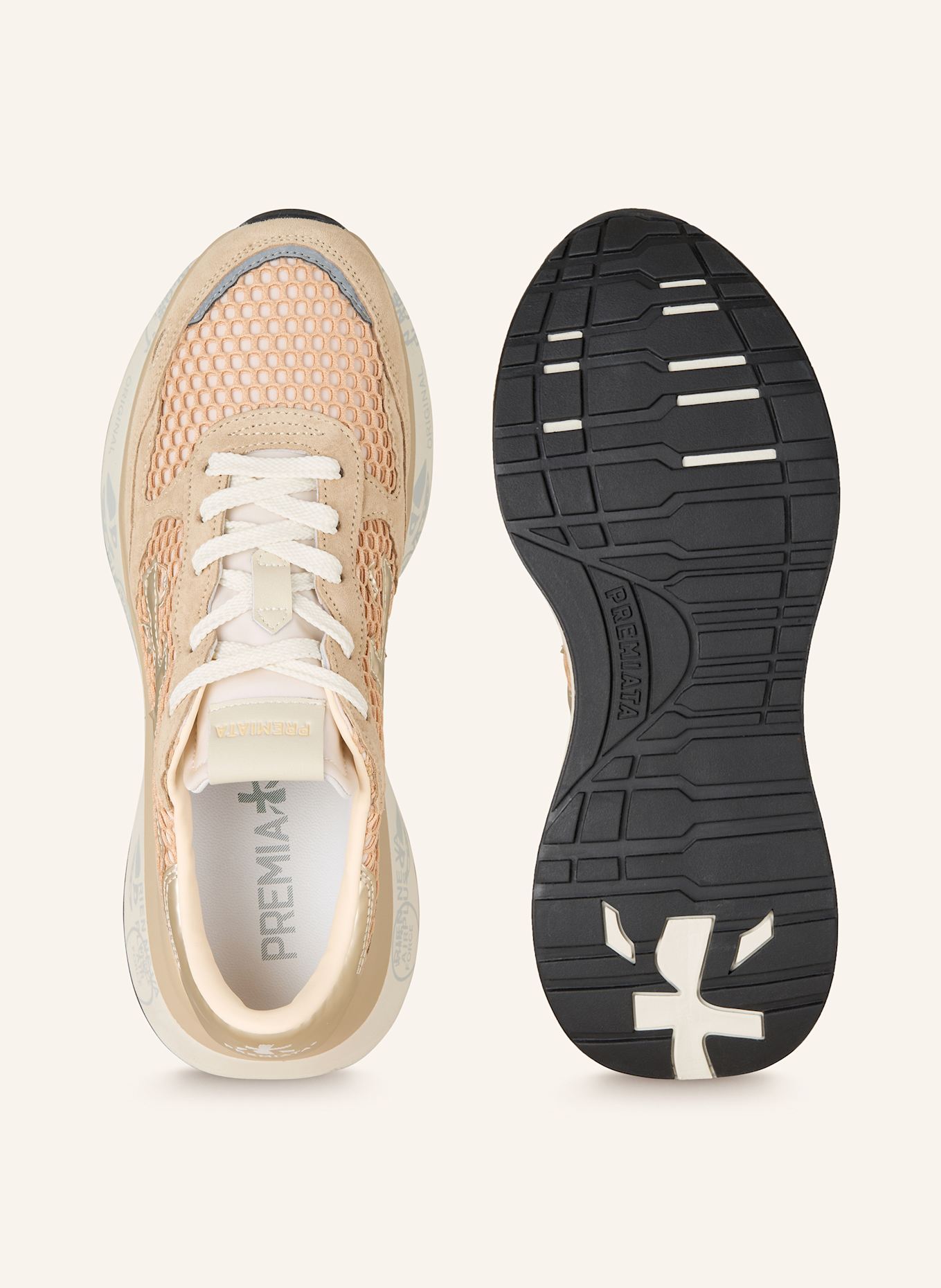 PREMIATA LAURYN sneakers: BEIGE / LIGHT BROWN