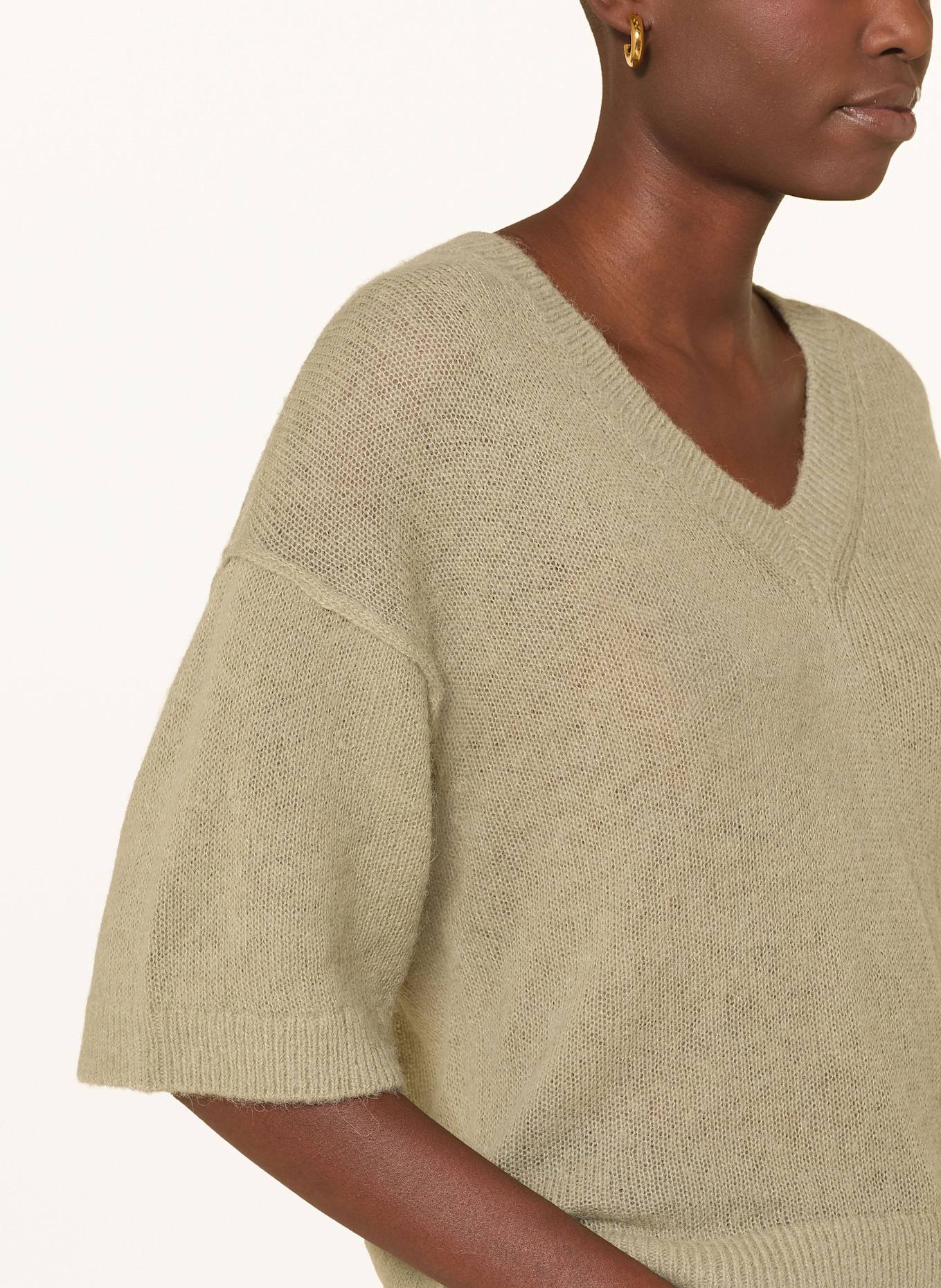 DANTE6 pullover Error THALYA mit Alpaka und 3/4-Arm: HELLGRÜN