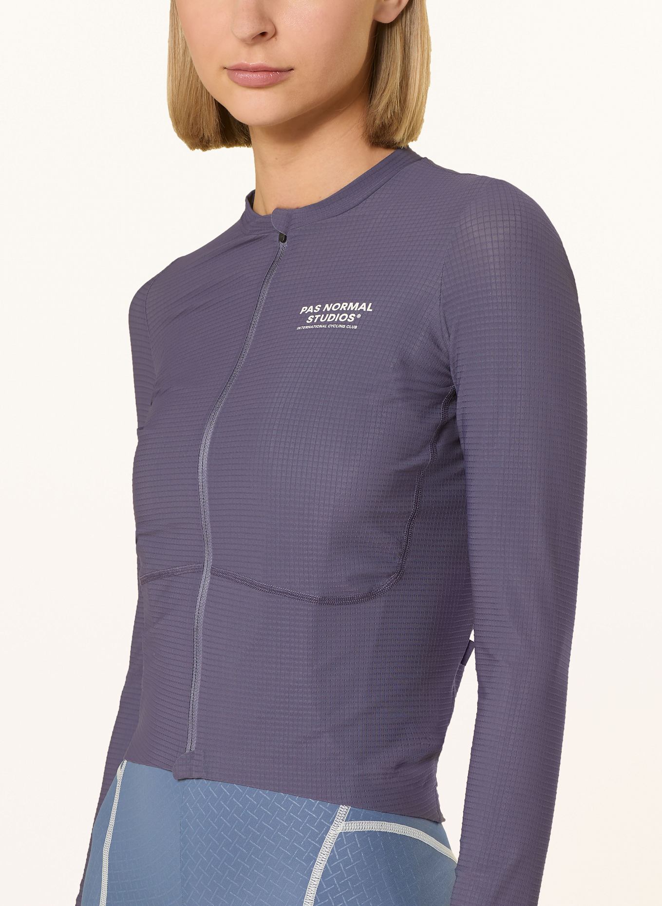 PAS NORMAL STUDIOS Cycling jersey MECHANISM PRO LONG SLEEVE JERSEY: PURPLE