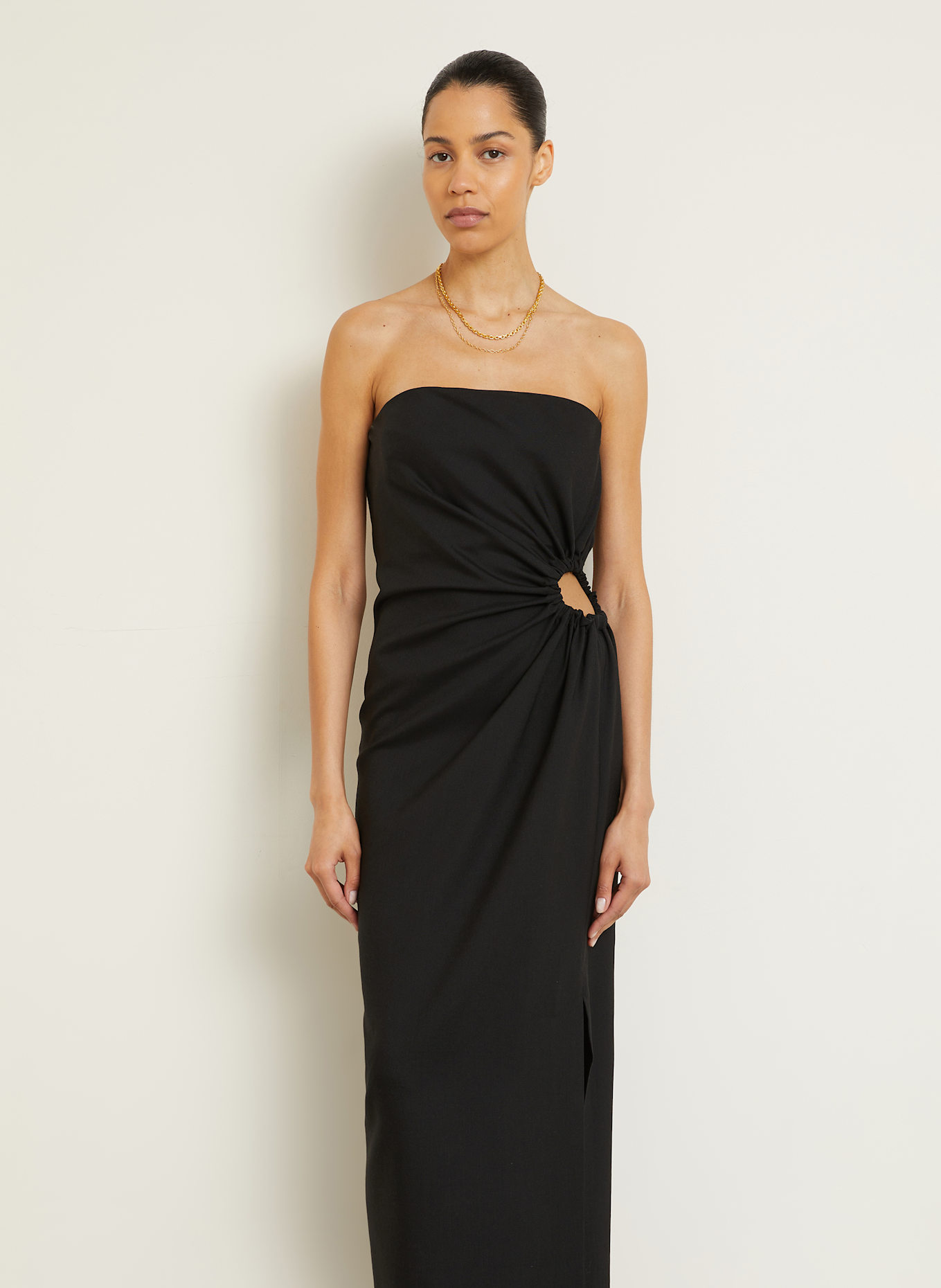 【送料&関税込】Max Mara silva Dress Max Mara SILVA off-shoulder dress in black