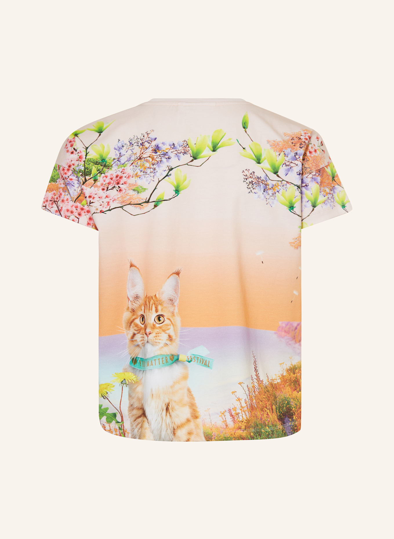 molo Tričko: TMAVĚ ORANŽOVÁ / SVĚTLE FIALOVÁ / SVĚTLE ZELENÁ