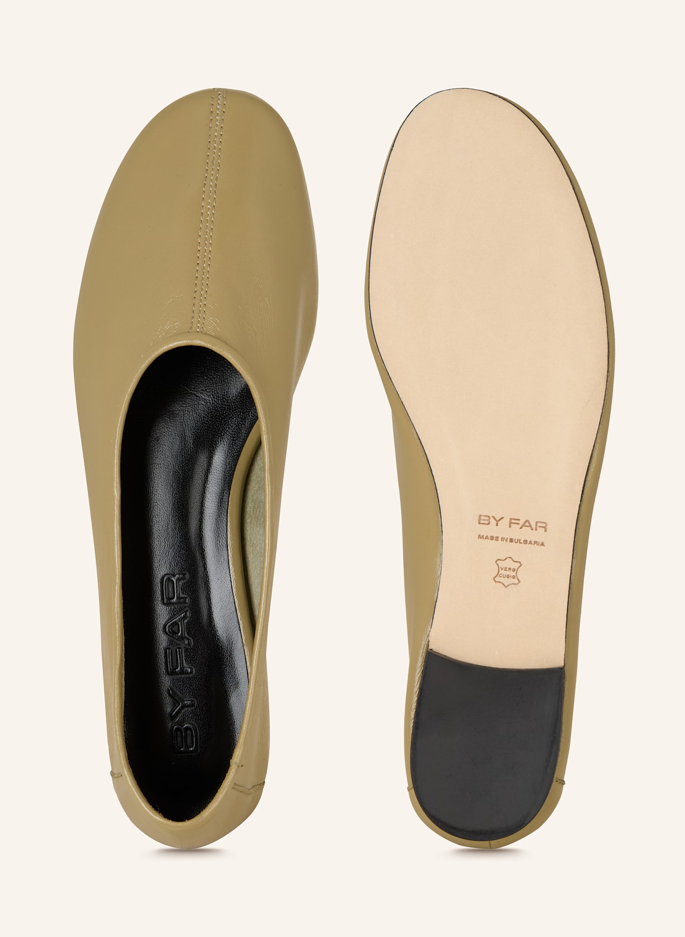 BY FAR Ballet flats PRUDENCE: OLIVE