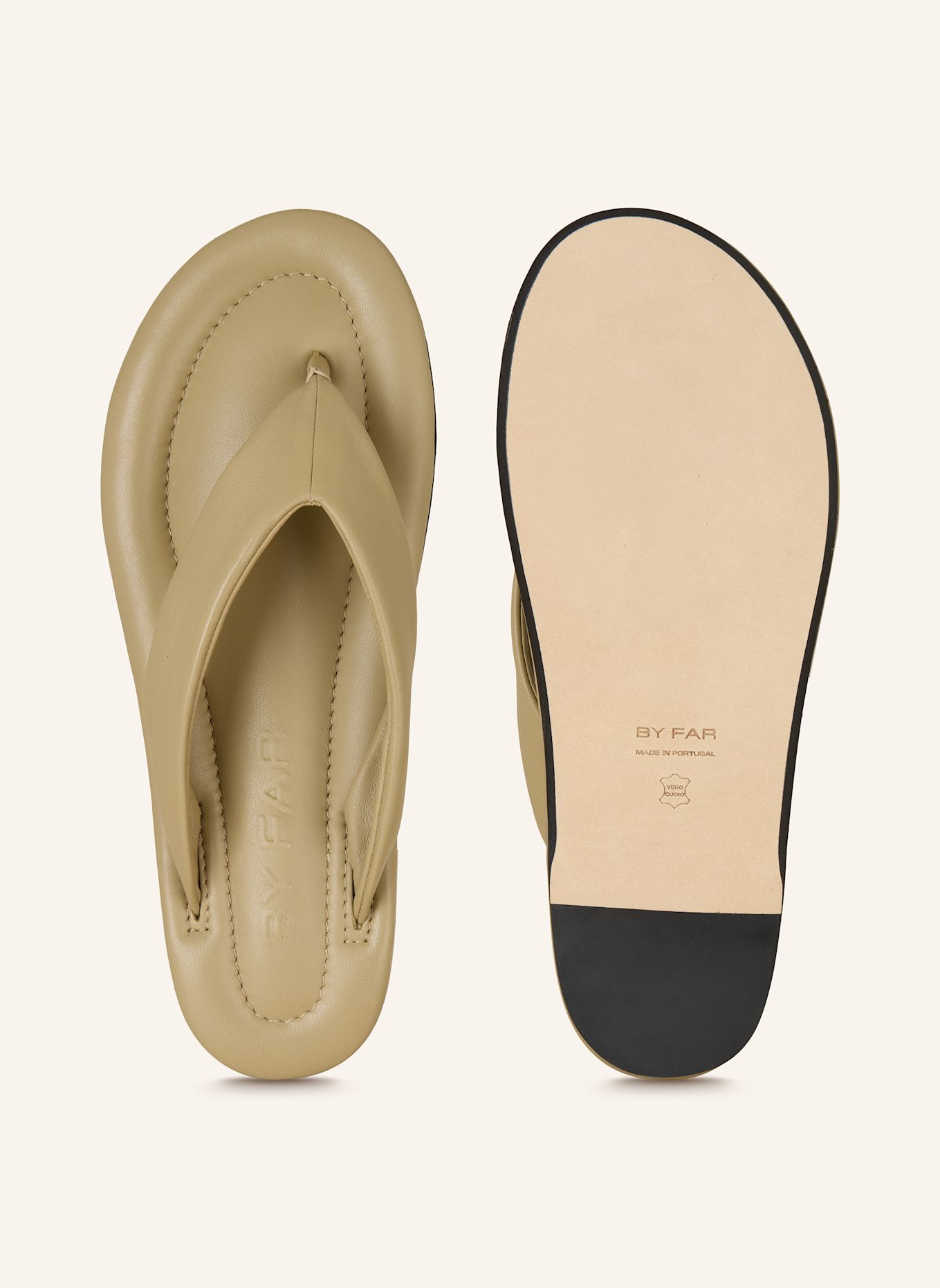 BY FAR Zehentrenner DASHA: BEIGE