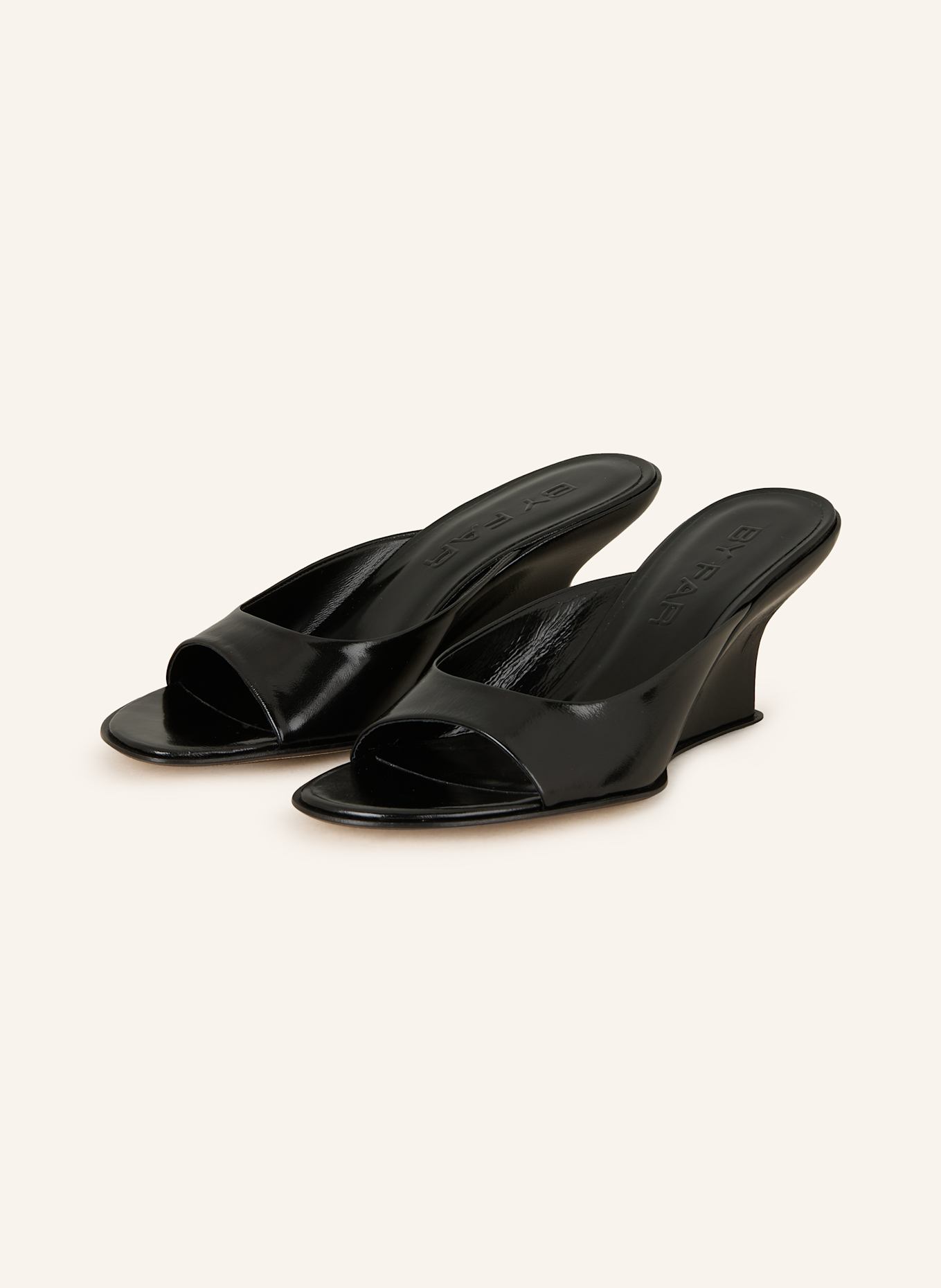 BY FAR Mules CAROO: SCHWARZ