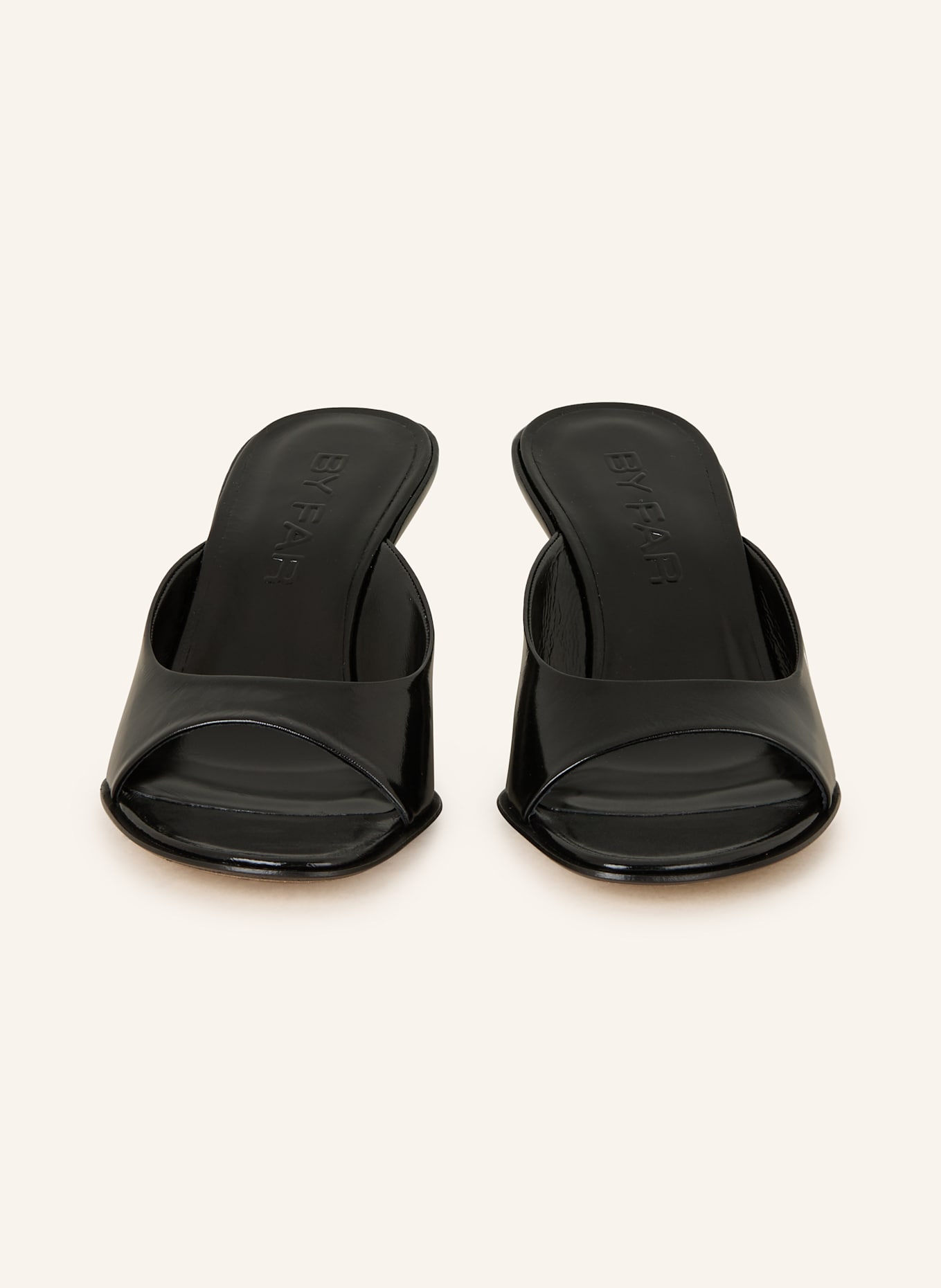 BY FAR Mules CAROO: SCHWARZ