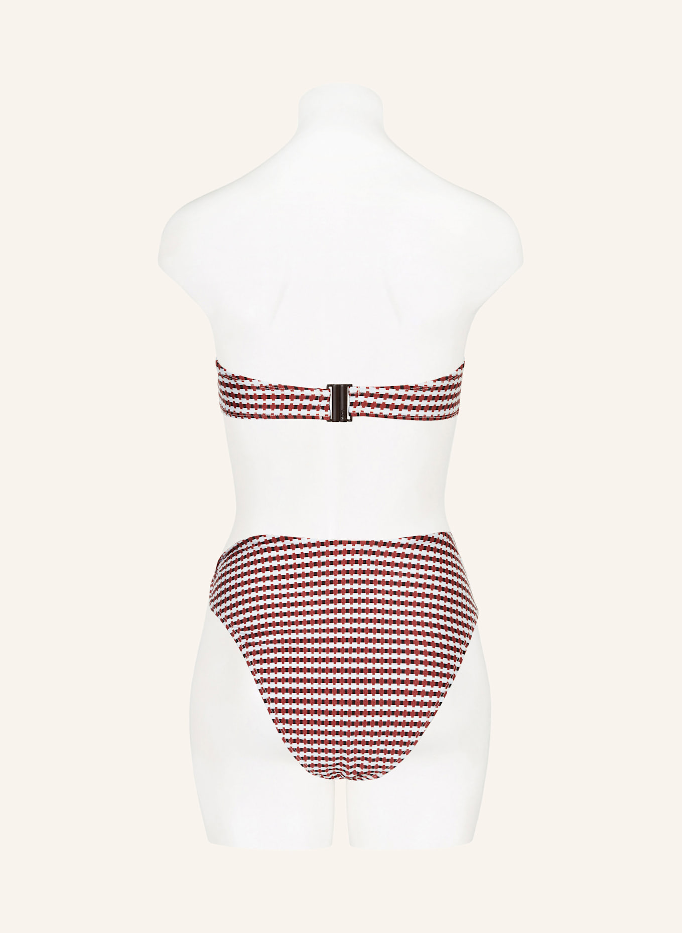 JETS Australia Bandeau-Bikini-Top ZARLA: DUNKELROT/ HELLBLAU/ ECRU