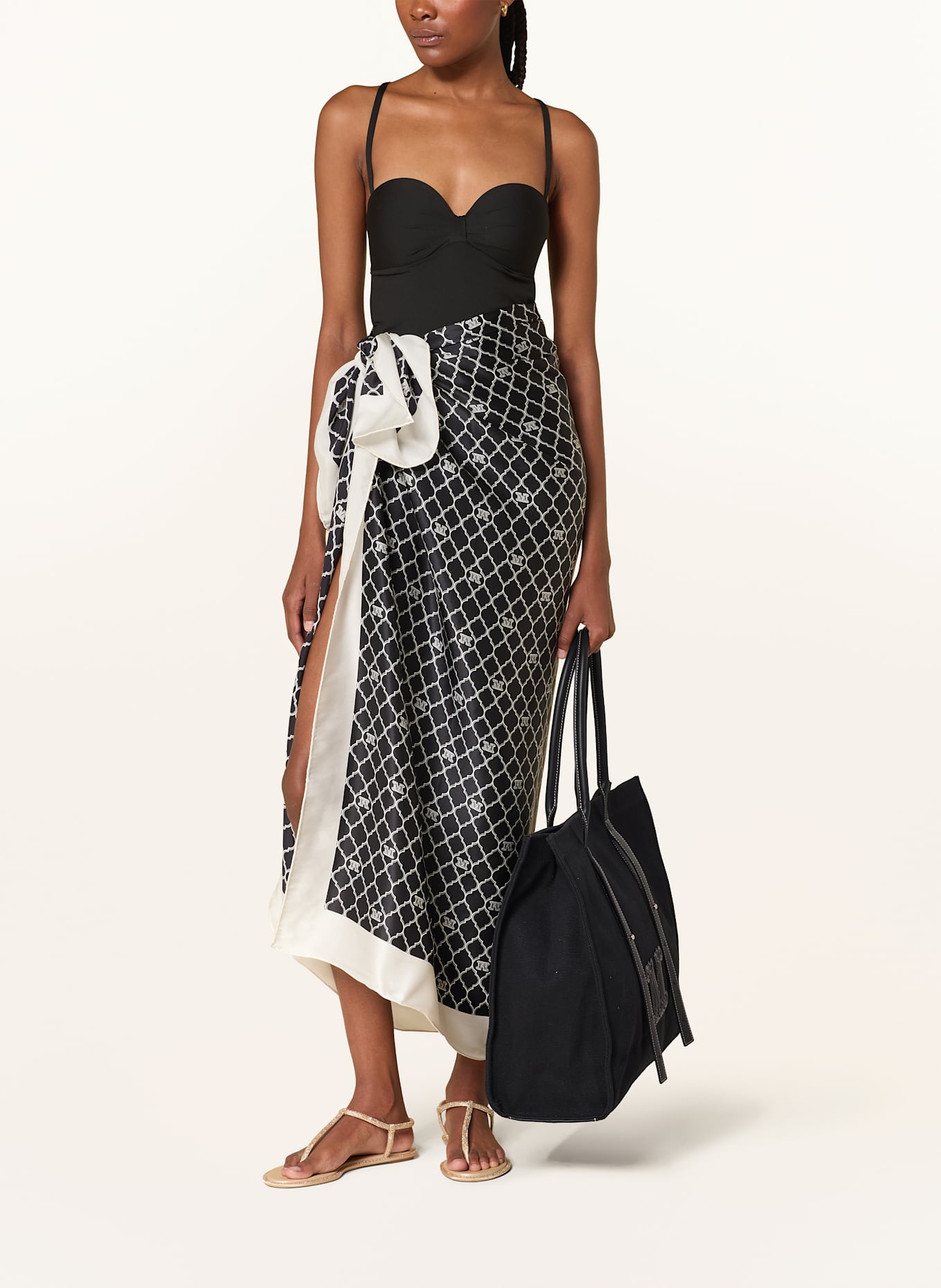 Max Mara BEACHWEAR Strandtasche BRAVABEACH: SCHWARZ