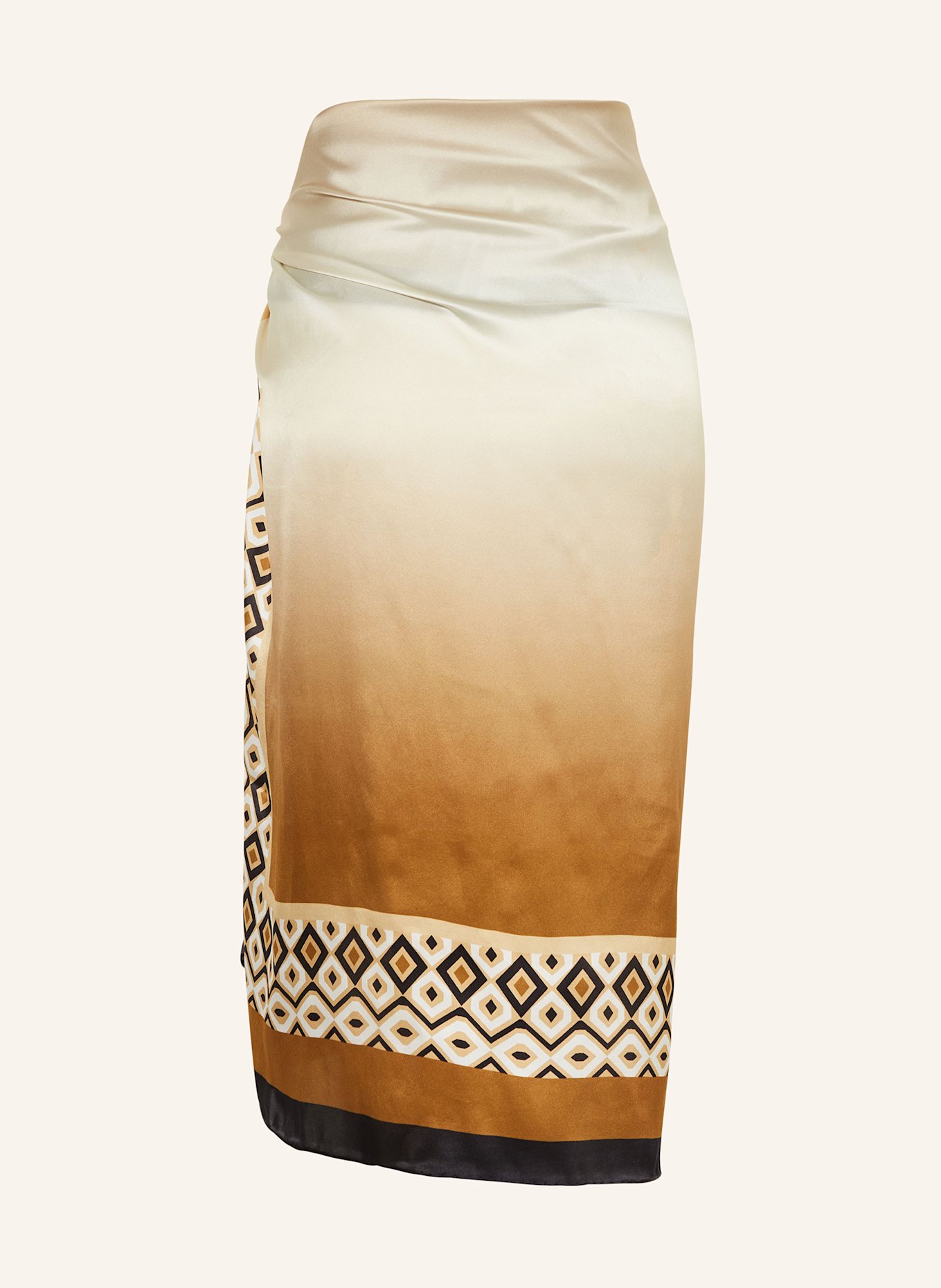 Max Mara BEACHWEAR Pareo OTTICO: BEŻOWY / KONIAKOWY / ECRU