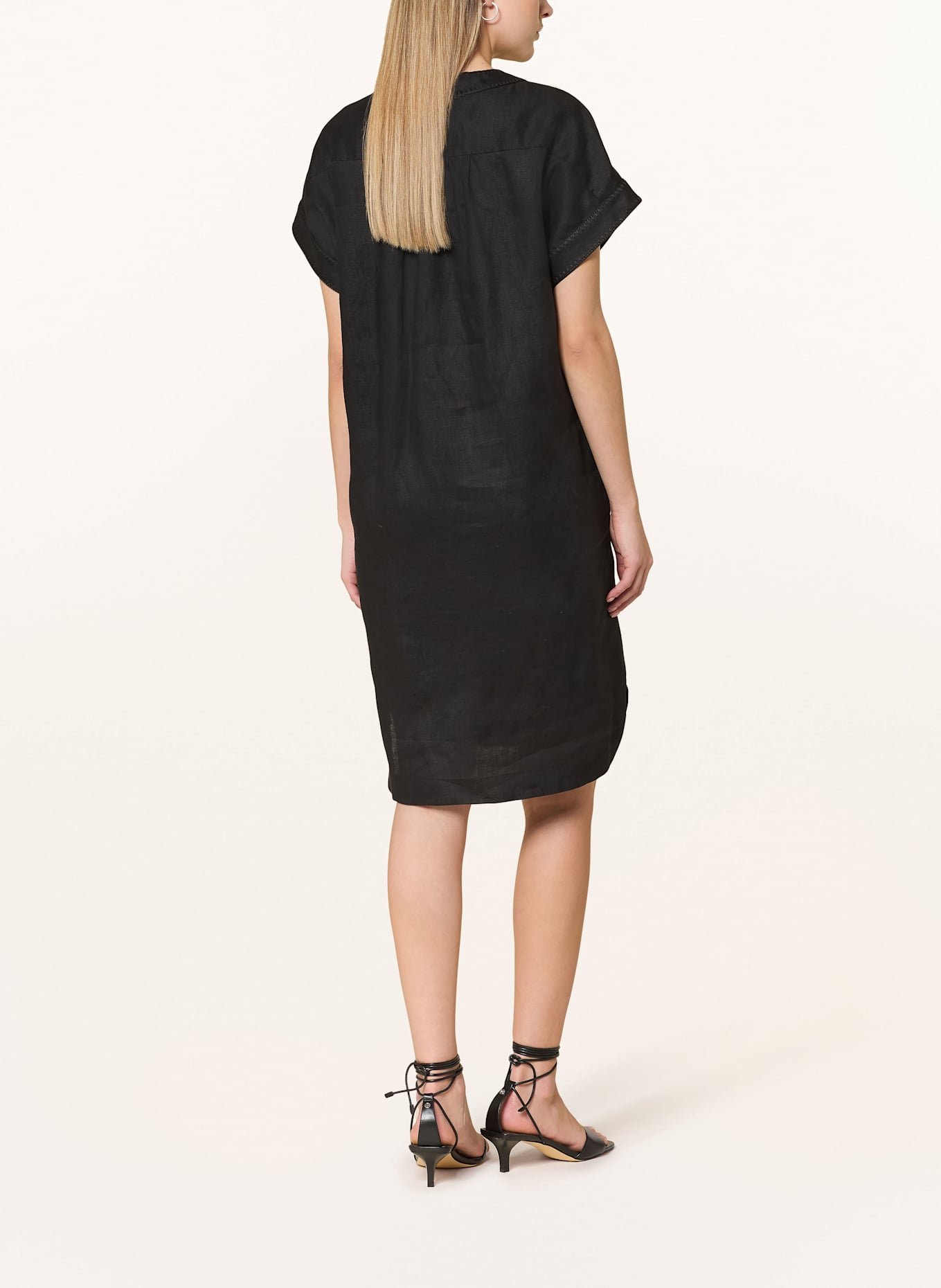 ANGOOR Lněné šaty GENE: ČERNÁ