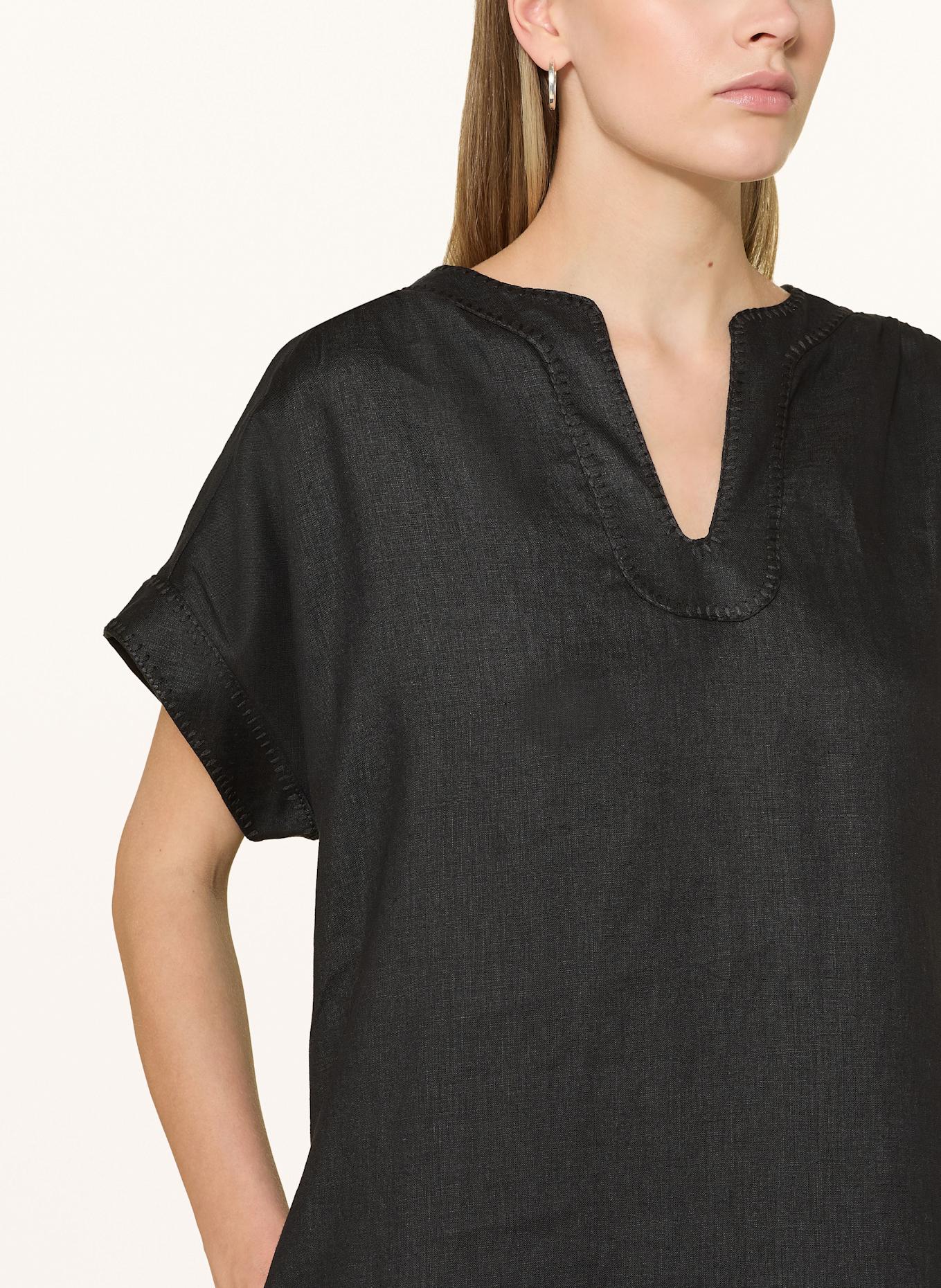 ANGOOR Lněné šaty GENE: ČERNÁ