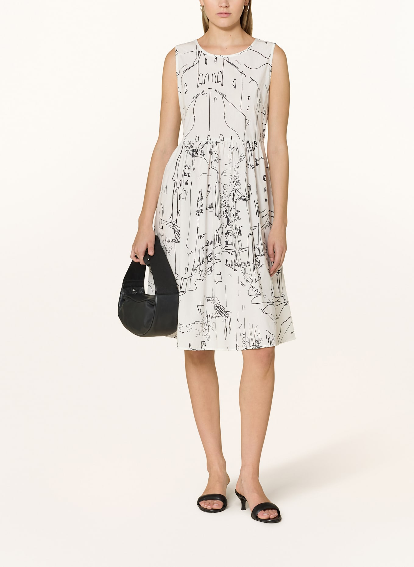 ANGOOR Sukienka CANDY: BIAŁY / CZARNY