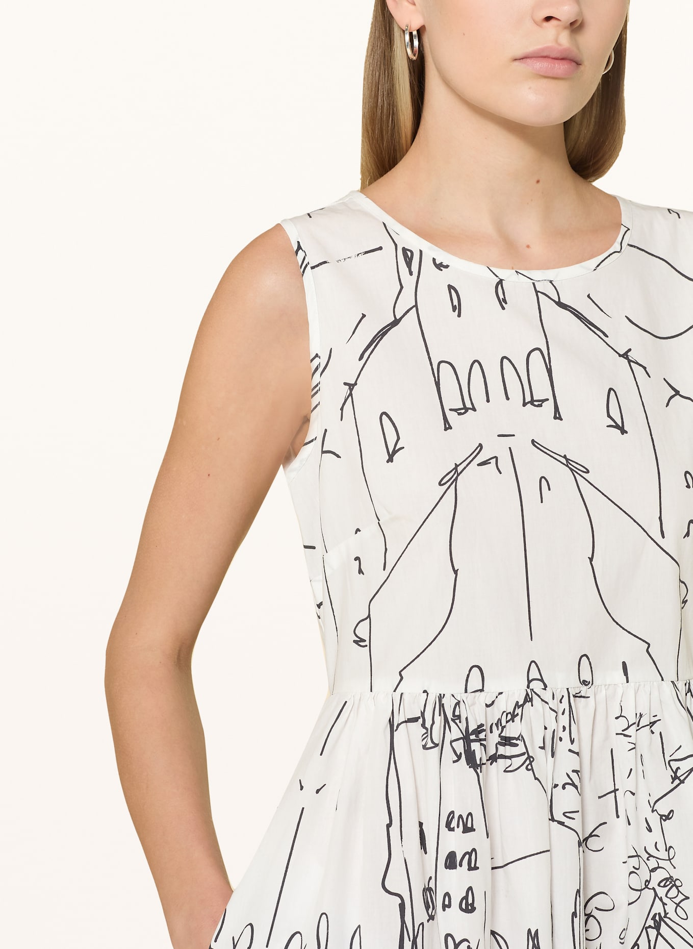 ANGOOR Sukienka CANDY: BIAŁY / CZARNY