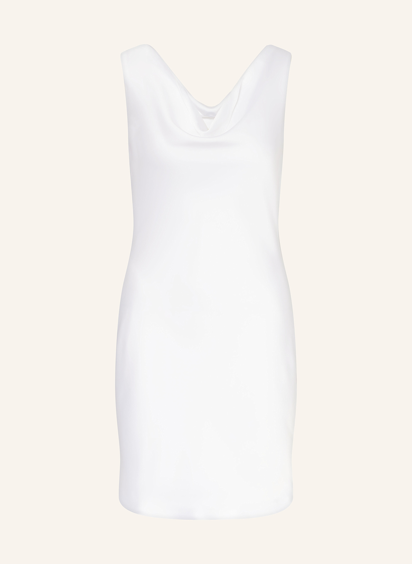 NORMA KAMALI Cocktailkleid MARIA aus Satin: WEISS