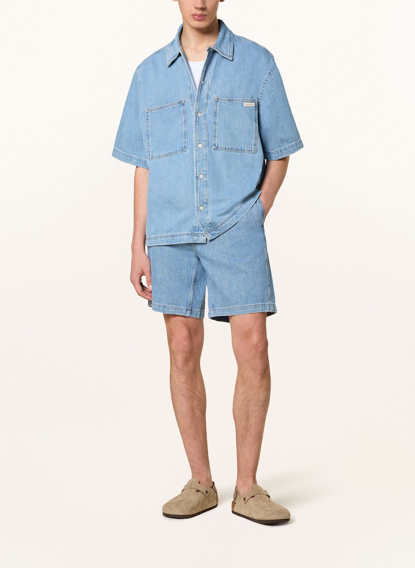 Calvin Klein Jeans Koszula jeansowa relaxed fit: JASNONIEBIESKI