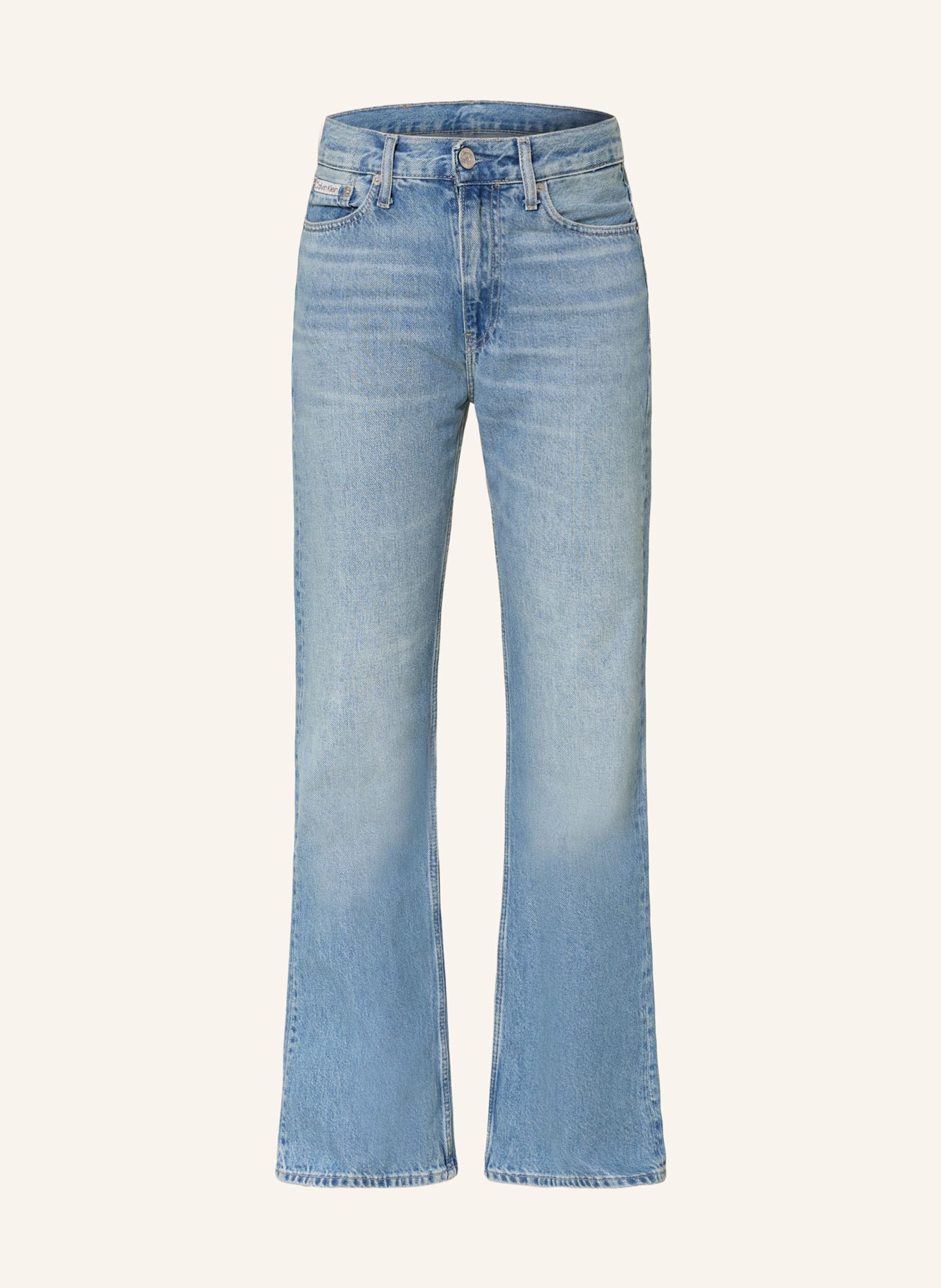 Calvin Klein Jeans Bootcut jeans: 1Calvin Klein Mino Cintura in pelle nera