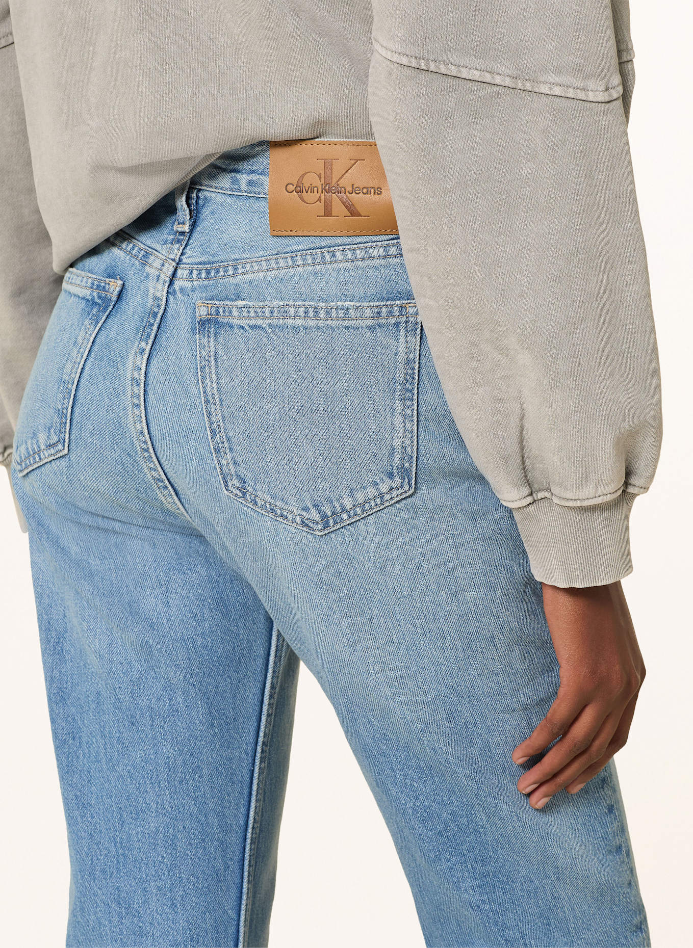 Calvin Klein Jeans Bootcut jeans: 1Calvin Klein Mino Cintura in pelle nera