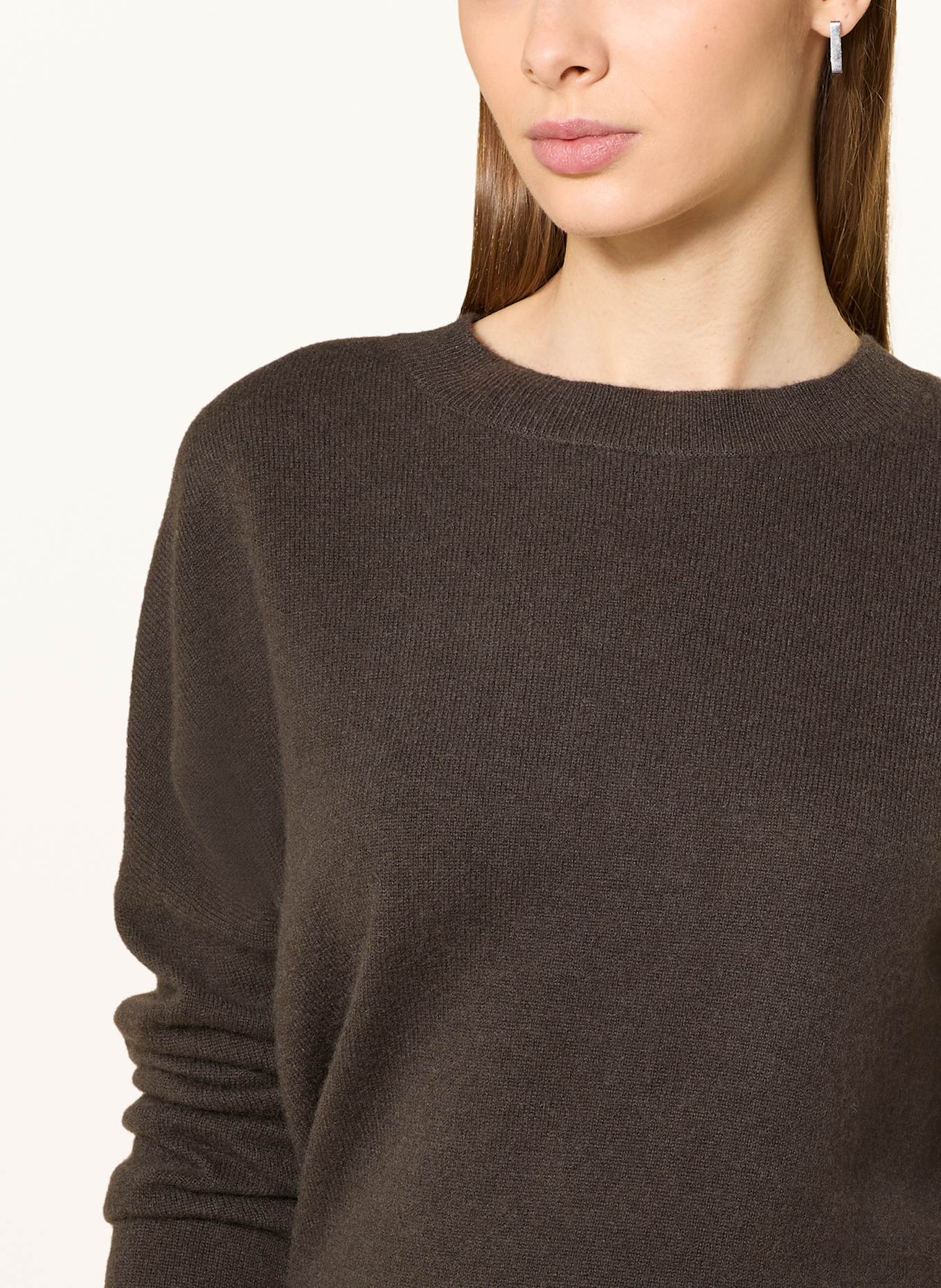 darling harbour Cashmere-Pullover: DUNKELBRAUN