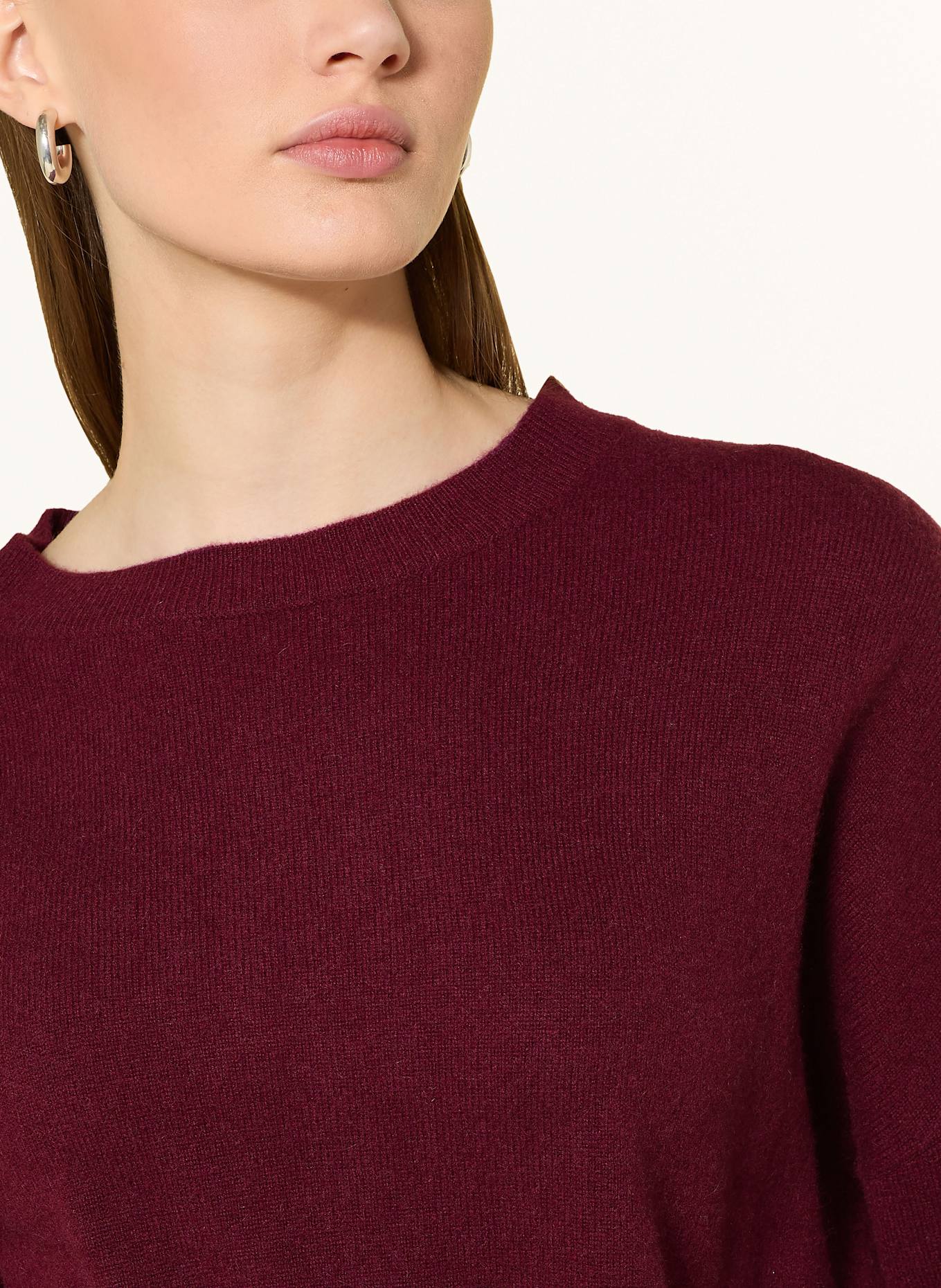 darling harbour Cashmere-Pullover: DUNKELROT