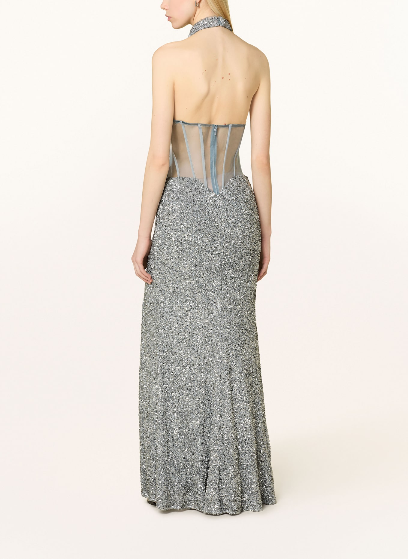 Hey Kyla Abendkleid aus Pailletten: BLAUGRAU