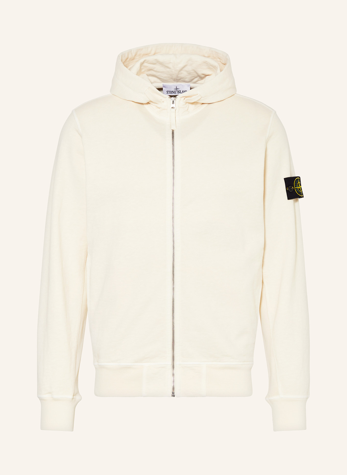 STONE ISLAND Sweatjacke: CREME