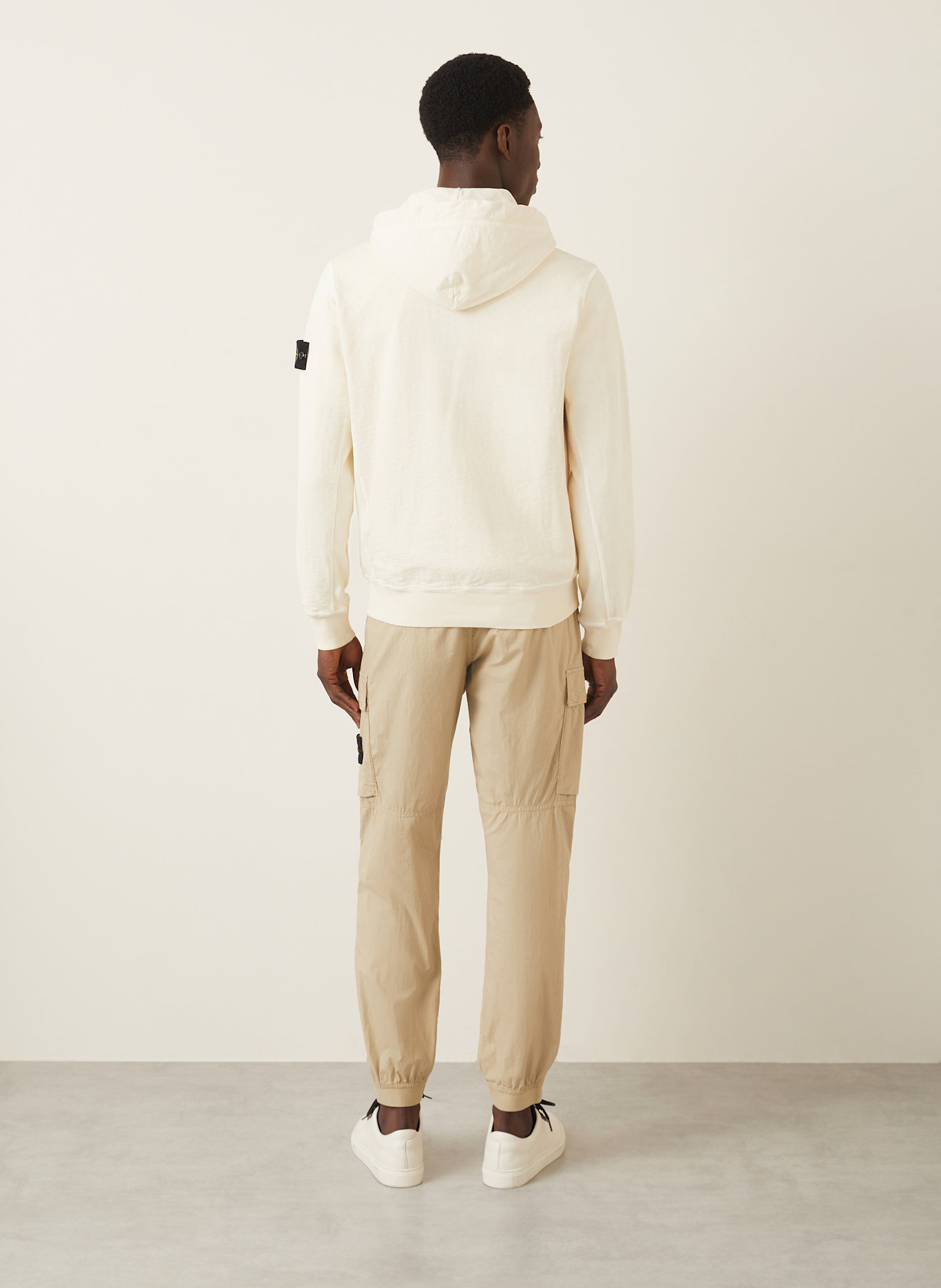 STONE ISLAND Sweatjacke: CREME