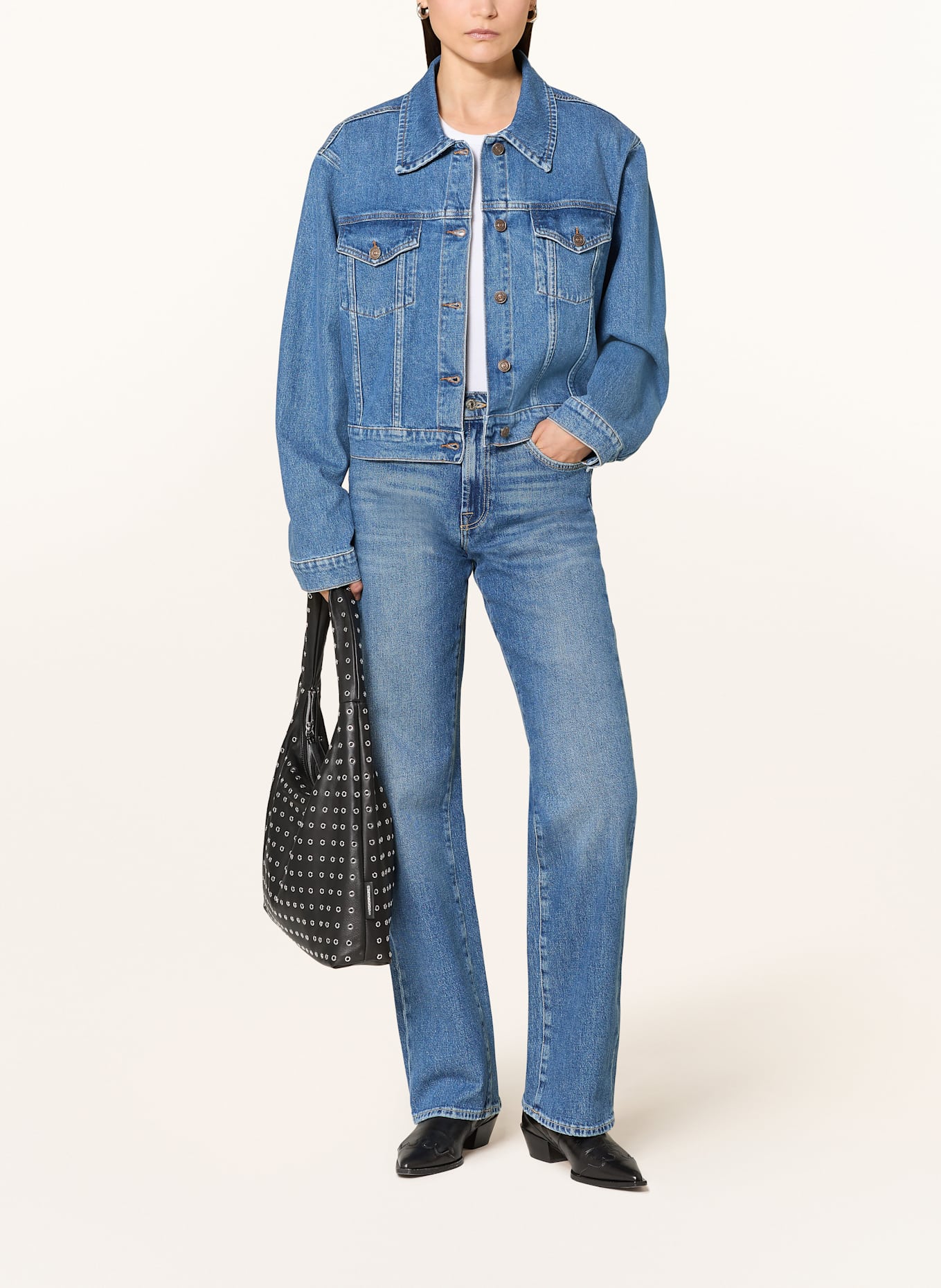 7 for all mankind Jeansjacke NELLIE: BLAU