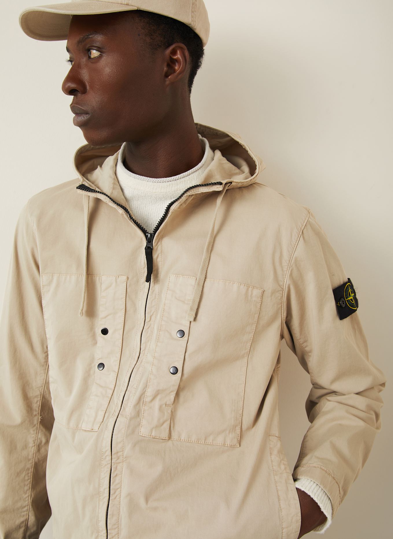STONE ISLAND Jacke: CREME