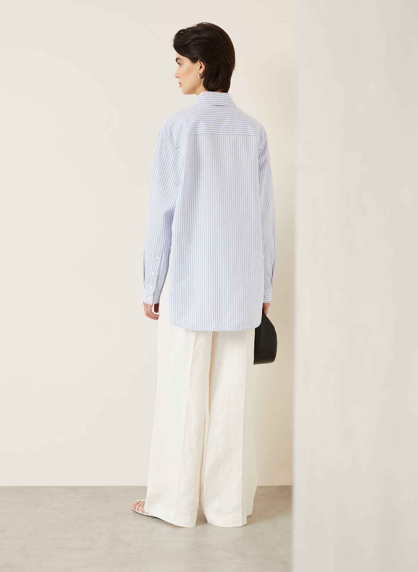 Proenza Schouler Hemdbluse: HELLBLAU / WEISS