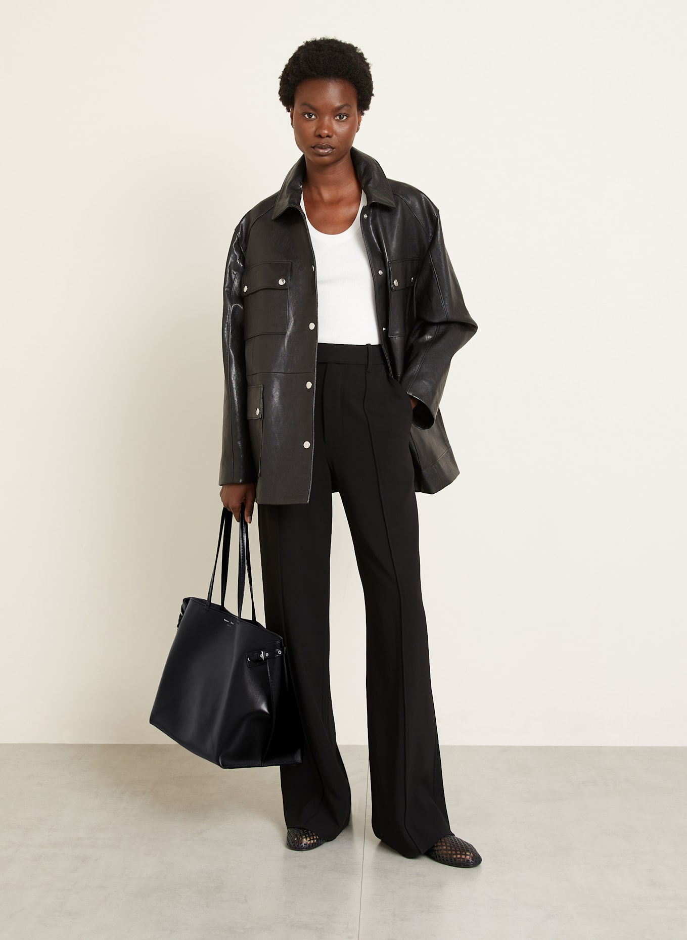 Proenza Schouler Shopper DAYS CARRYALL: ČERNÁ