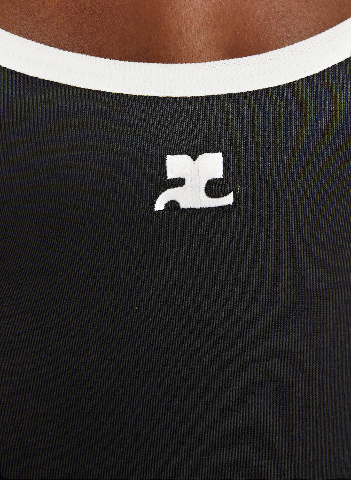 Courrèges Kleid: SCHWARZ / WEISS