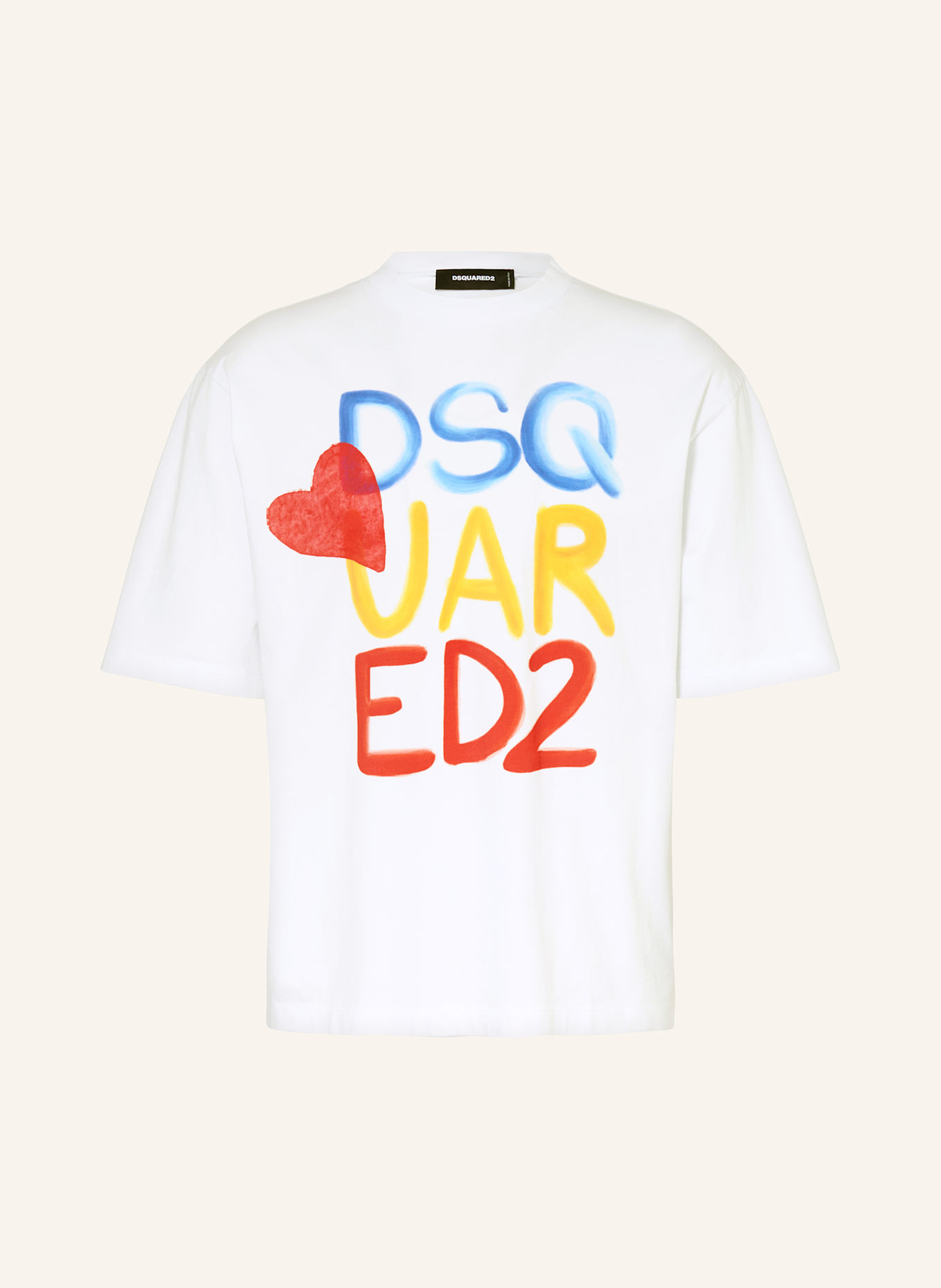 DSQUARED2 Tričko: BÍLÁ