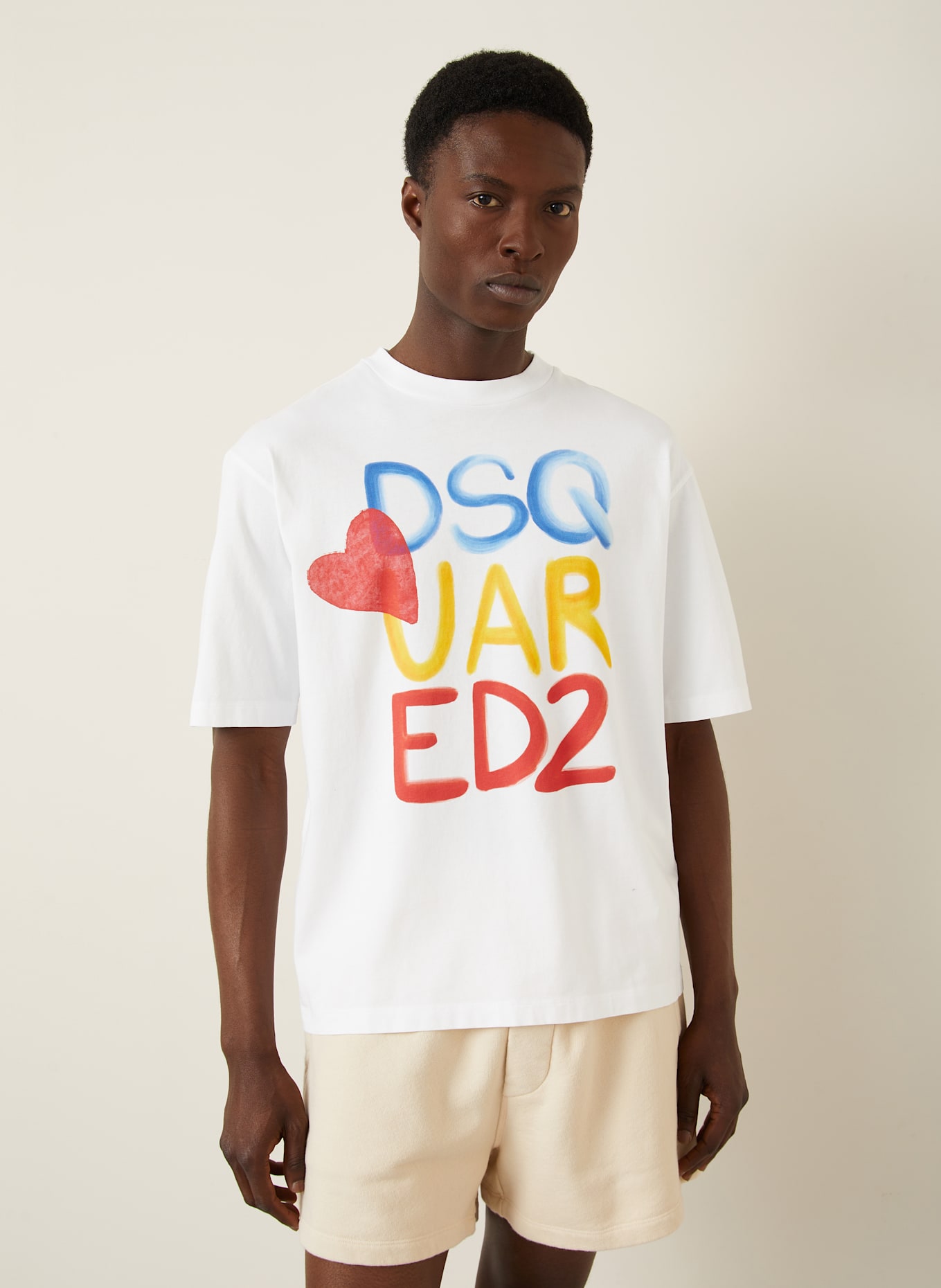 DSQUARED2 Tričko: BÍLÁ
