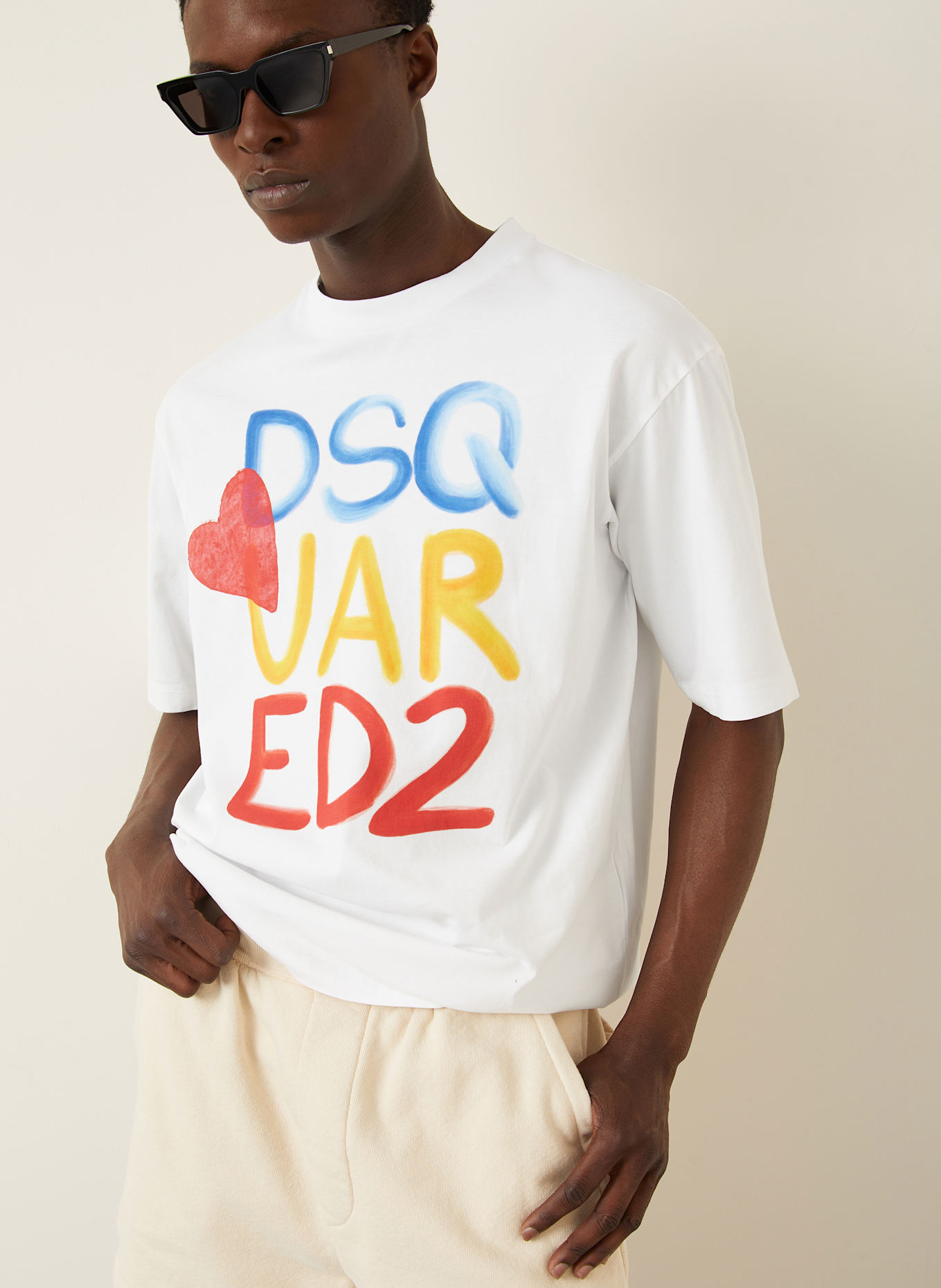 DSQUARED2 Tričko: BÍLÁ