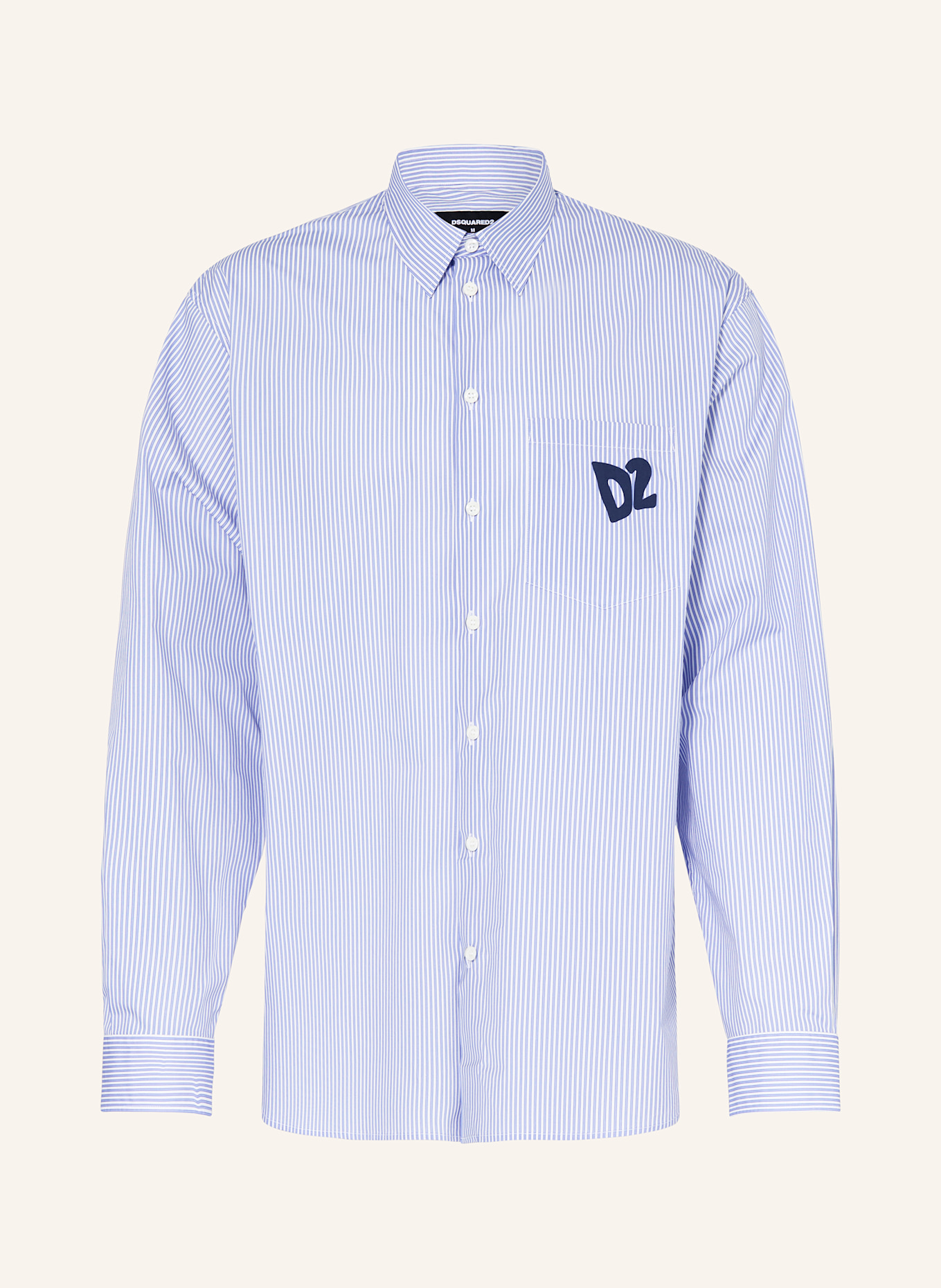 DSQUARED2 Shirt comfort fit: BLUE/ WHITE