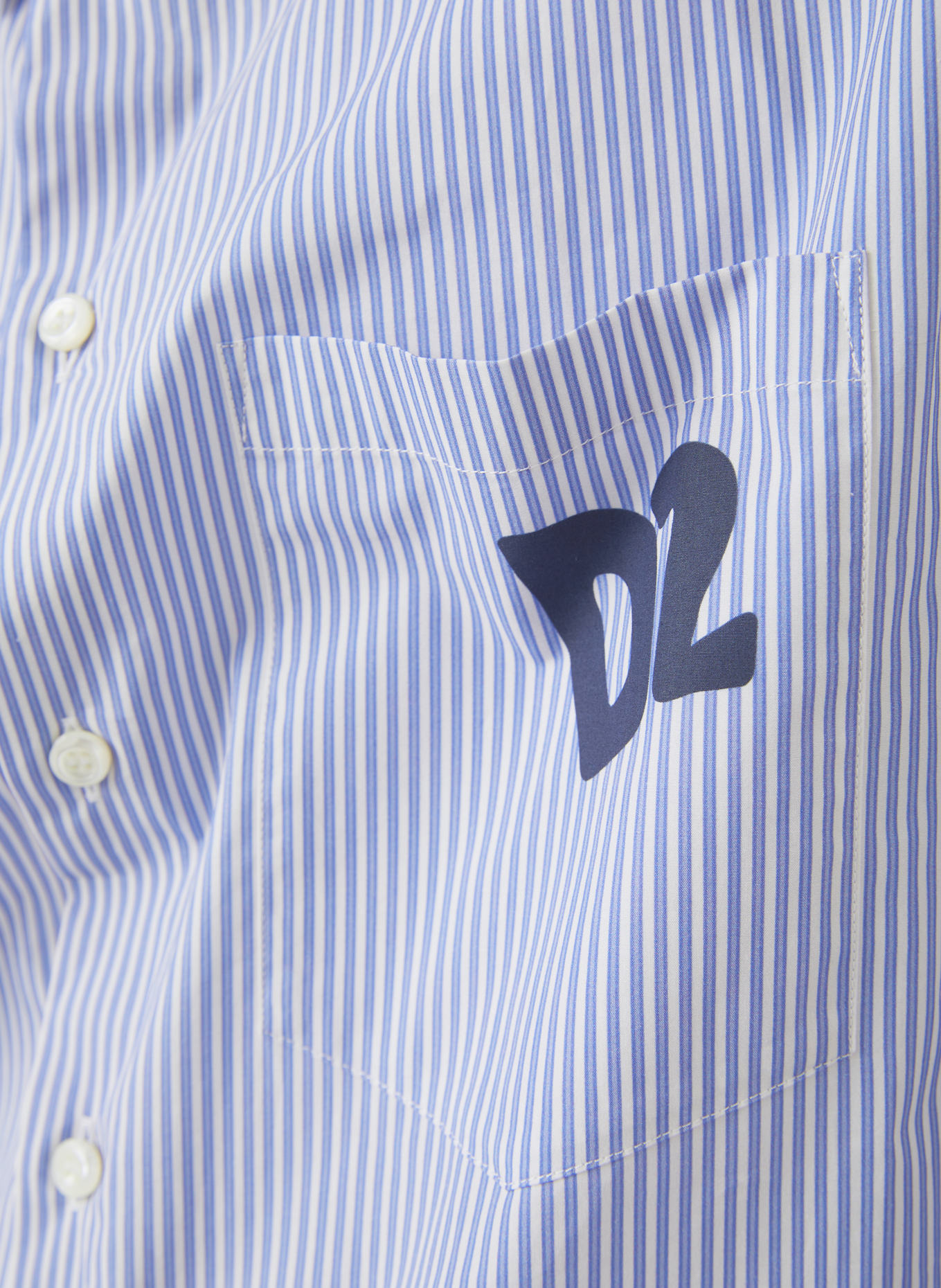 DSQUARED2 Shirt comfort fit: BLUE/ WHITE