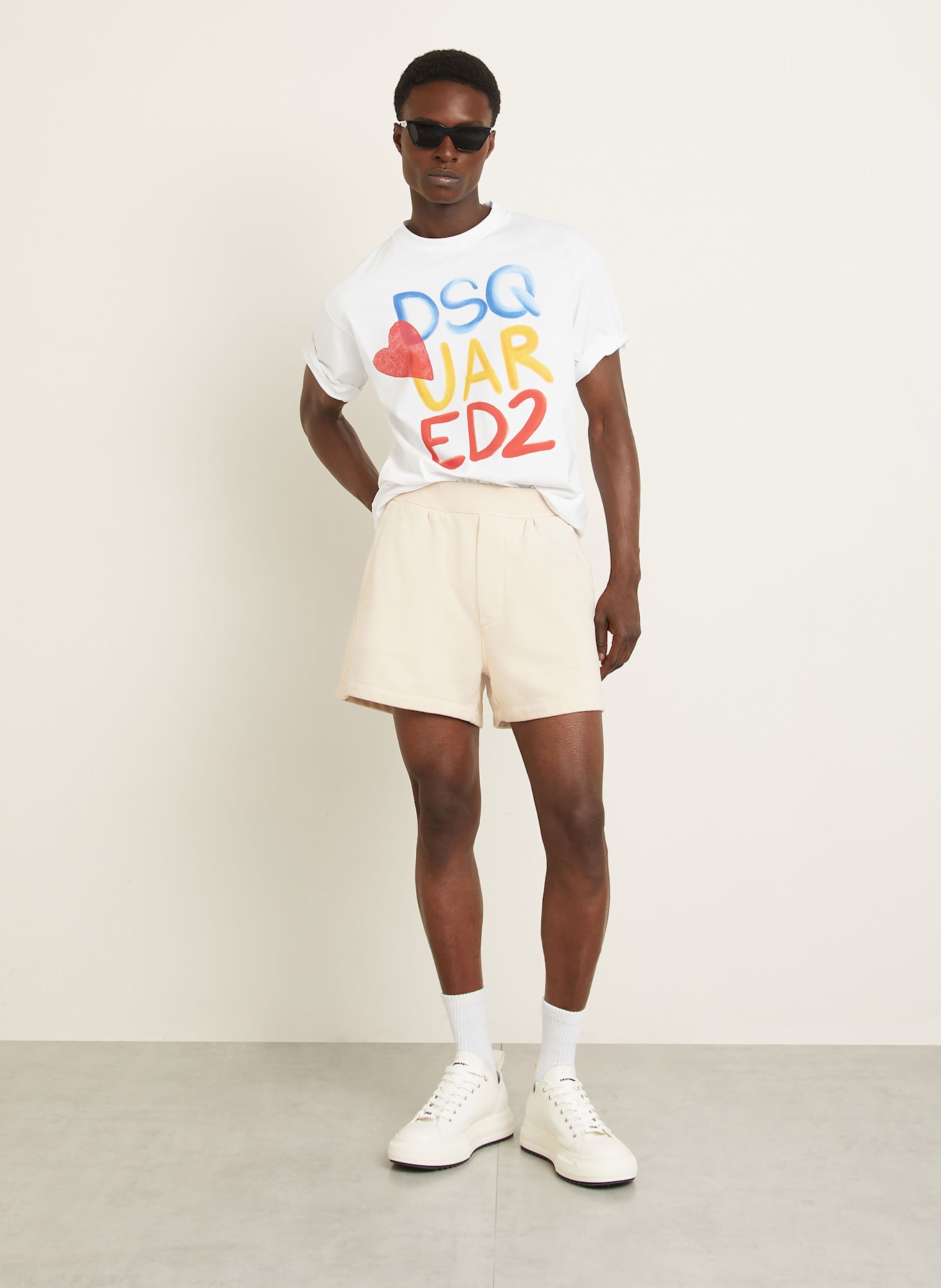 DSQUARED2 Sweatshorts: ECRU
