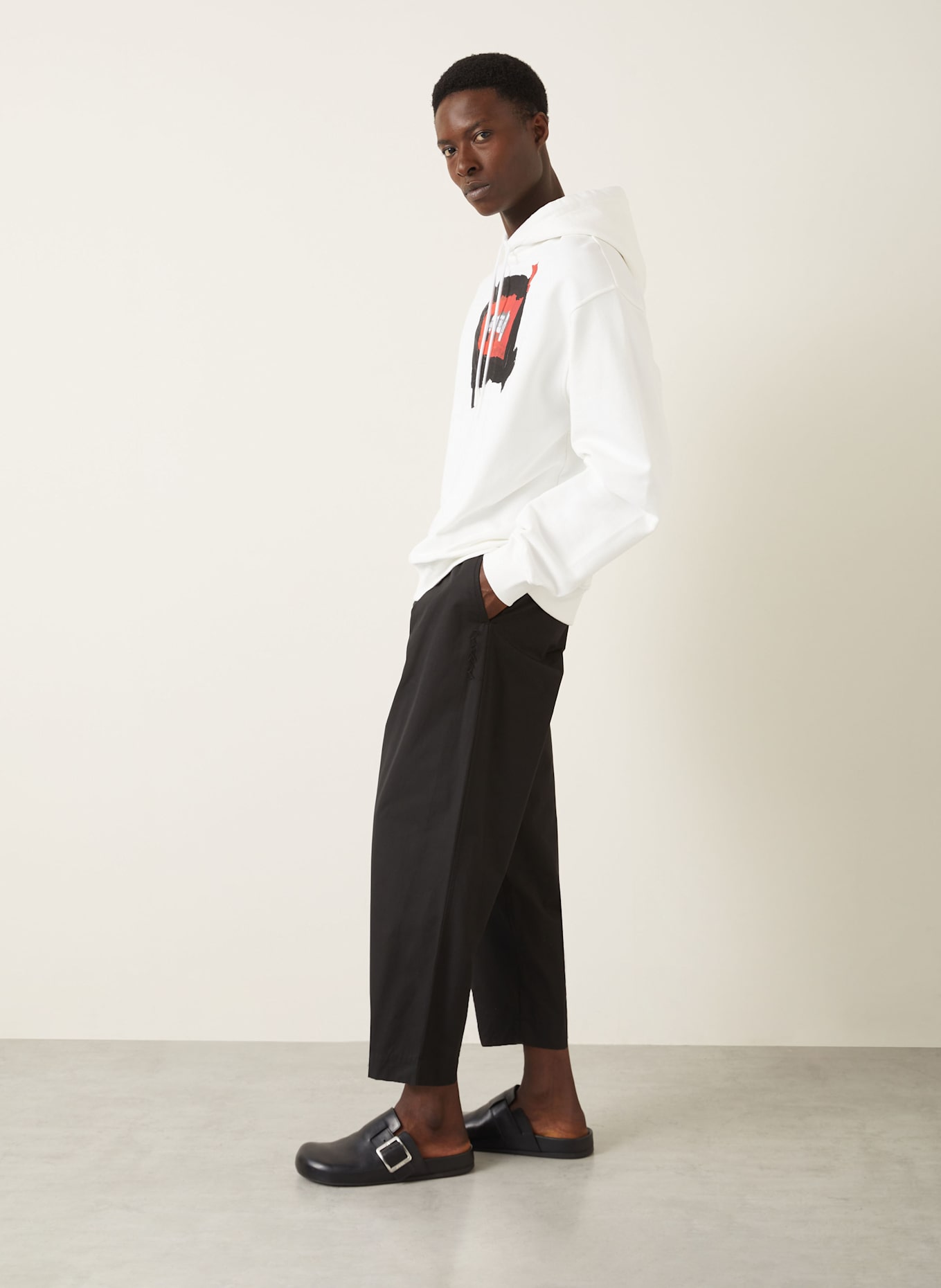 MARNI Chino Regular Fit: SCHWARZ