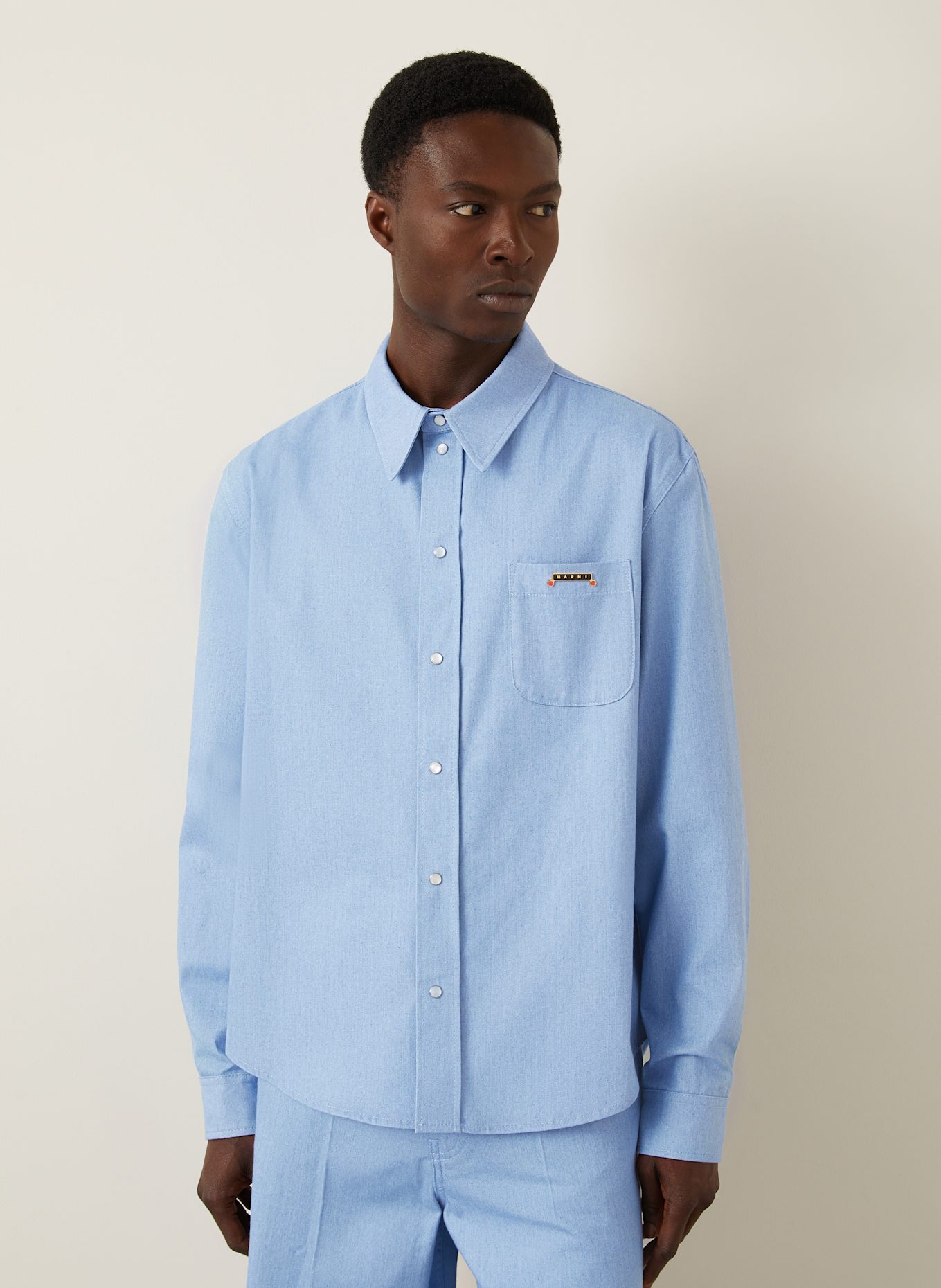 MARNI Shirt comfort fit: LIGHT BLUE