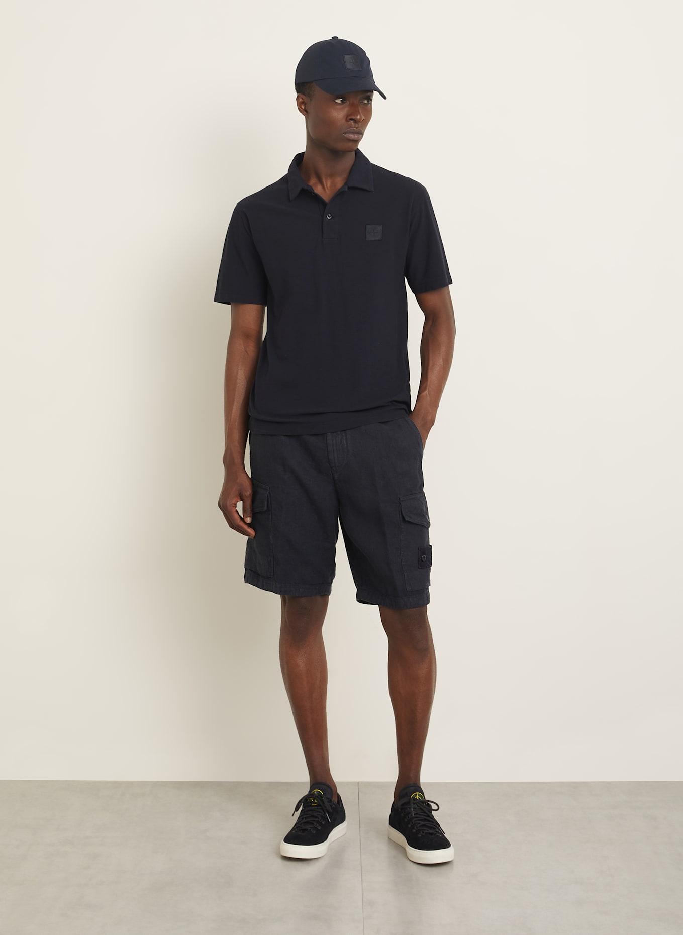 STONE ISLAND Jersey-Poloshirt GHOST: DUNKELBLAU