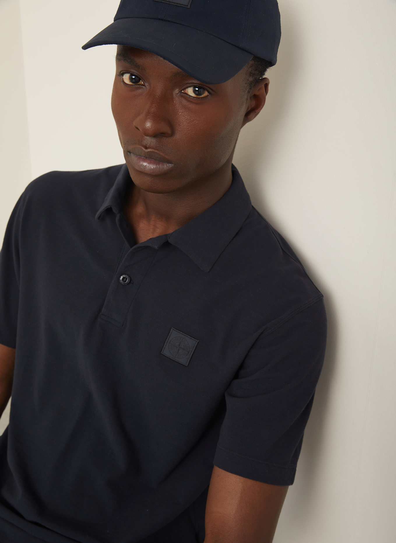 STONE ISLAND Jersey-Poloshirt GHOST: DUNKELBLAU