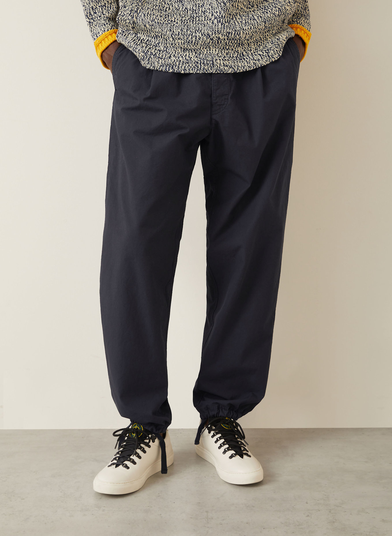 STONE ISLAND MARINA trousers in jogger style Regular fit: DARK BLUE