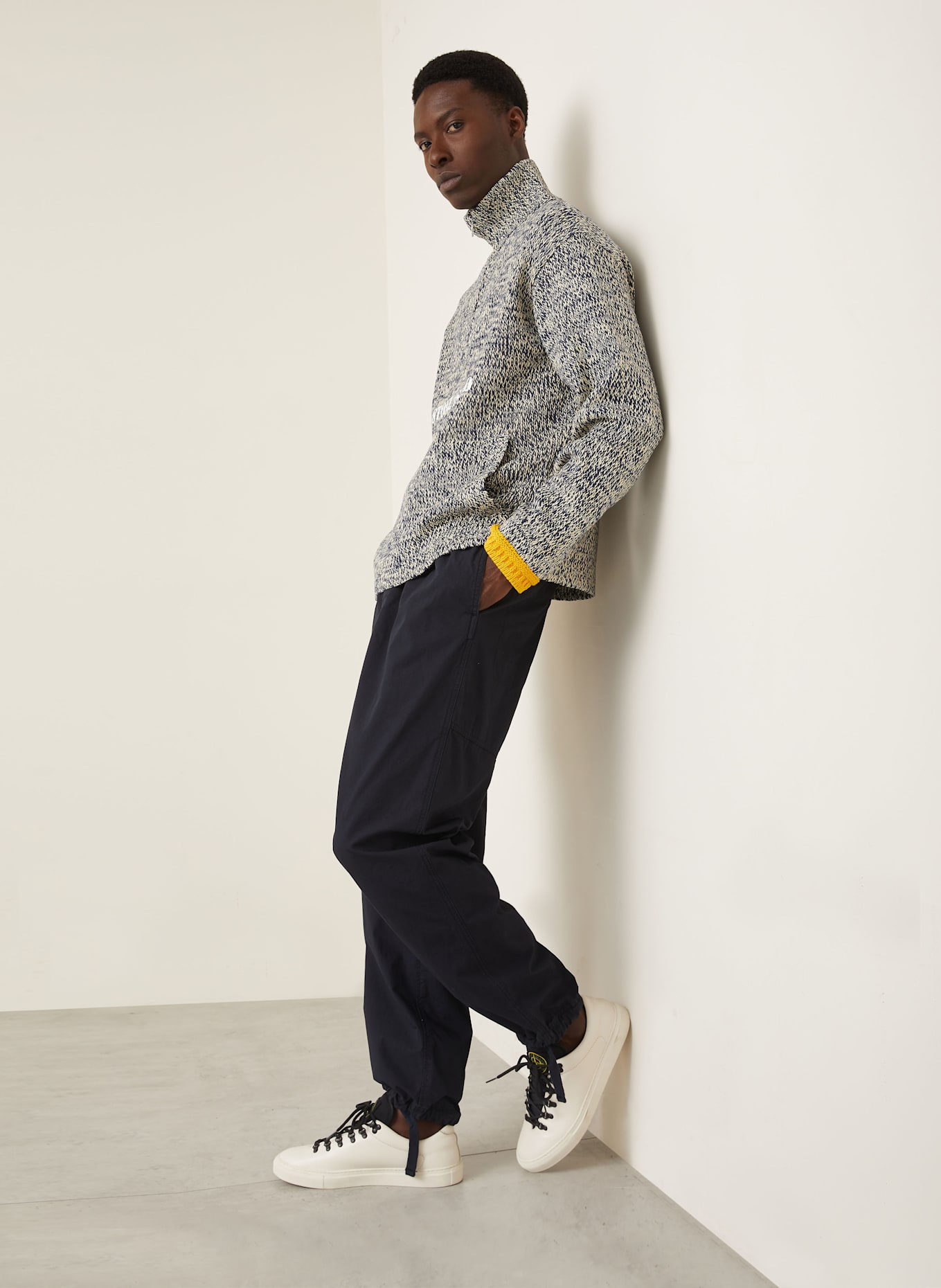 STONE ISLAND MARINA trousers in jogger style Regular fit: DARK BLUE