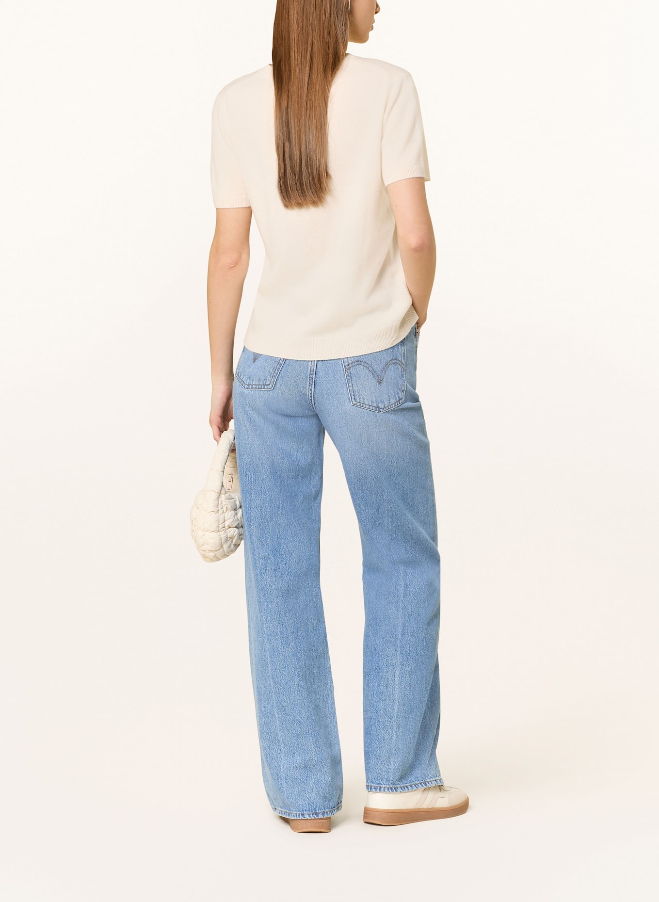 darling harbour Knit shirt in cashmere: ECRU