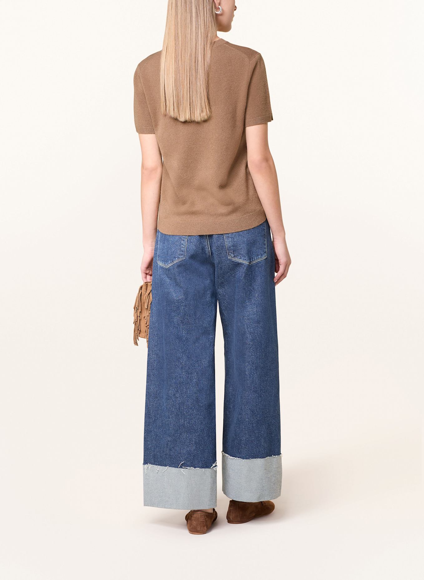 darling harbour Strickshirt aus Cashmere: NOUGAT