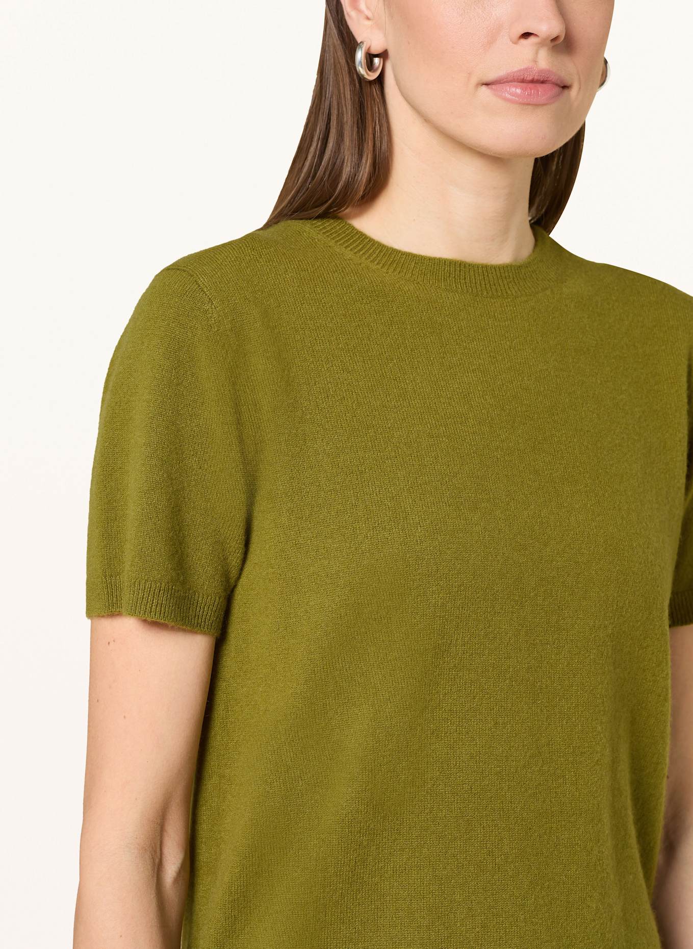 darling harbour Strickshirt aus Cashmere: lodengrün